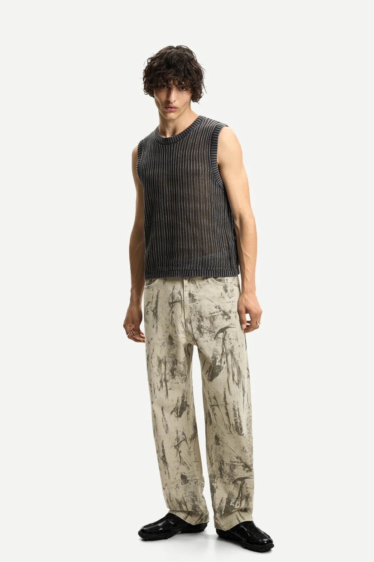 شلوار جین baggy fit برشکا اورجینال Bershka