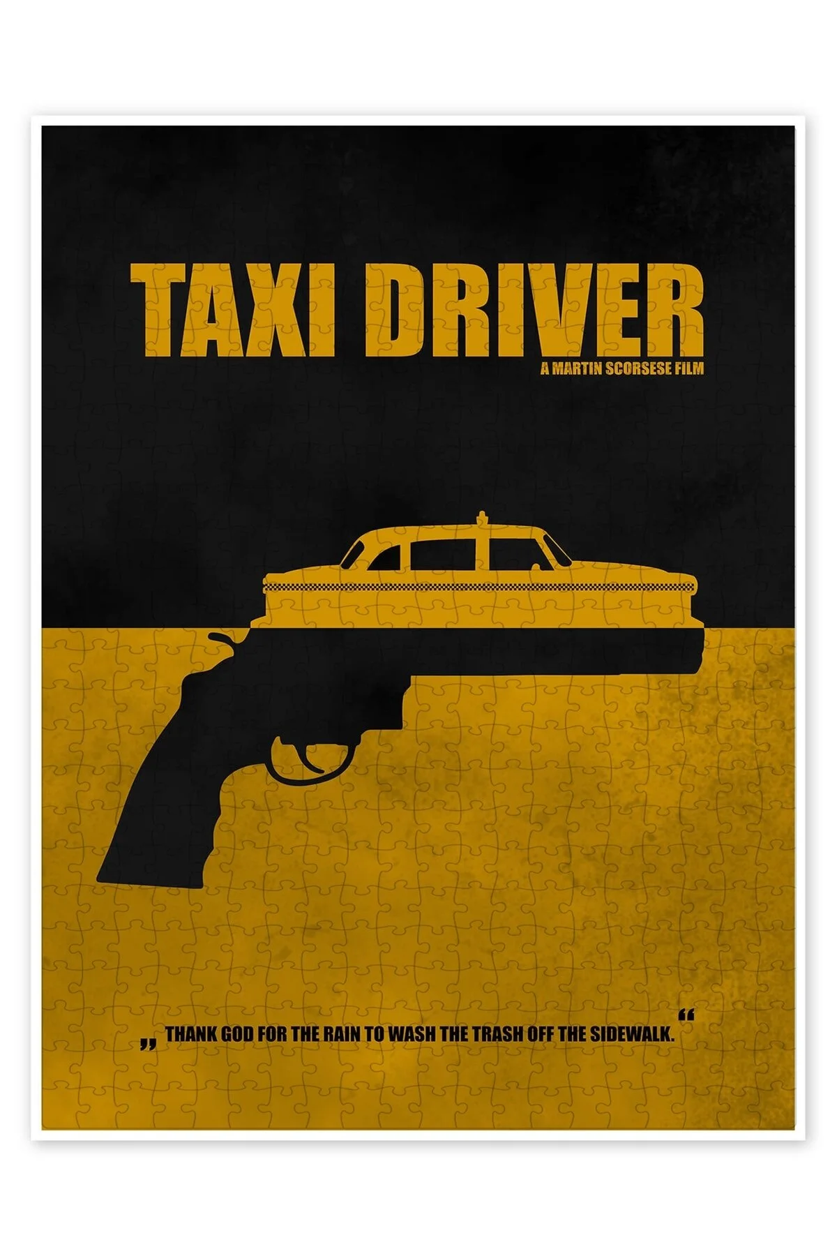 پازل TAXI DRIVER 500 PIECE PUZZLE اره منبت کاری مویی فیلم کلاسیک از ترکیه Jeronkarji