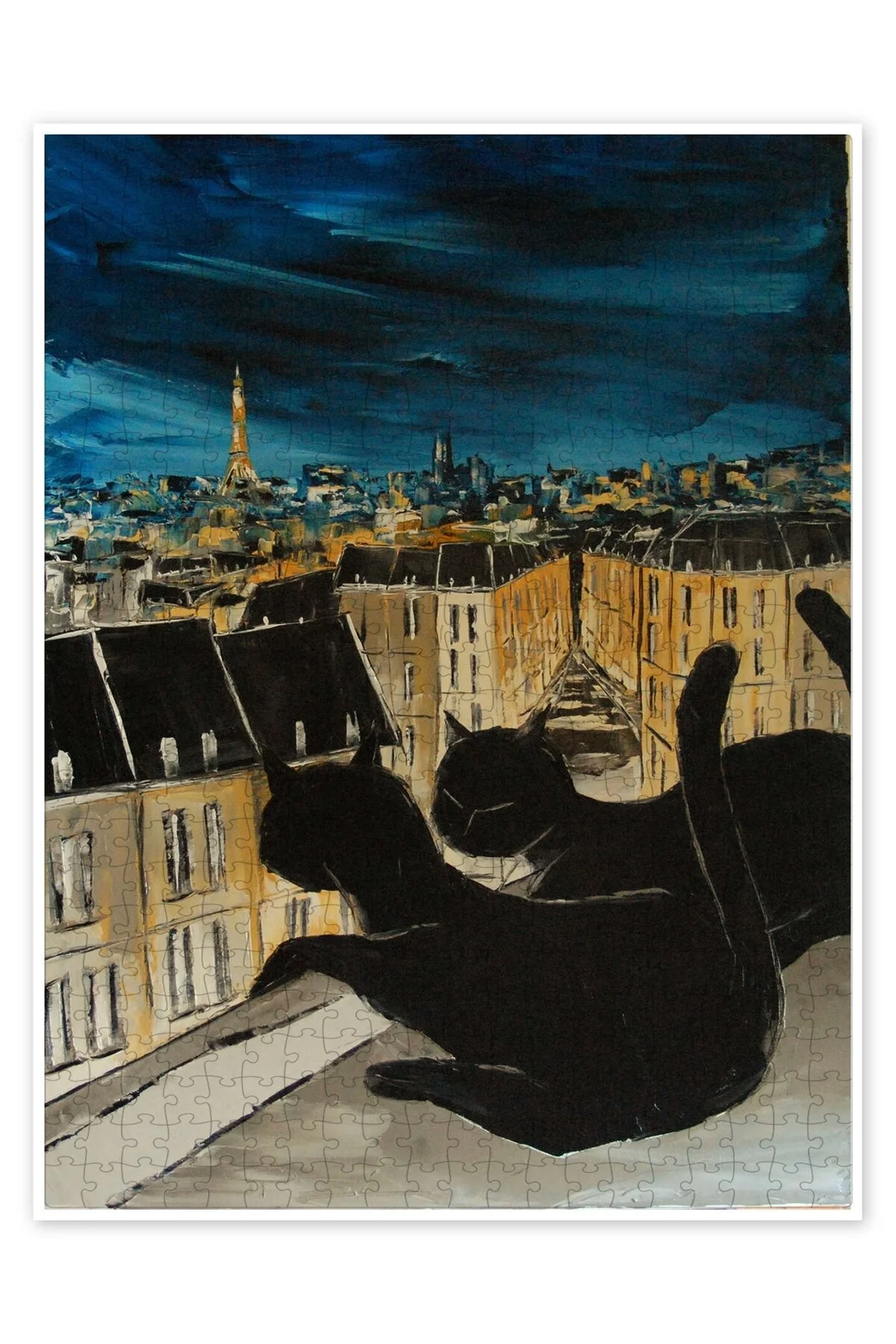 پازل بام های پاریس 500 تکه اره منبت کاری مویی منظره شهر سرگرمی مضمون از ترکیه Jeronkarji