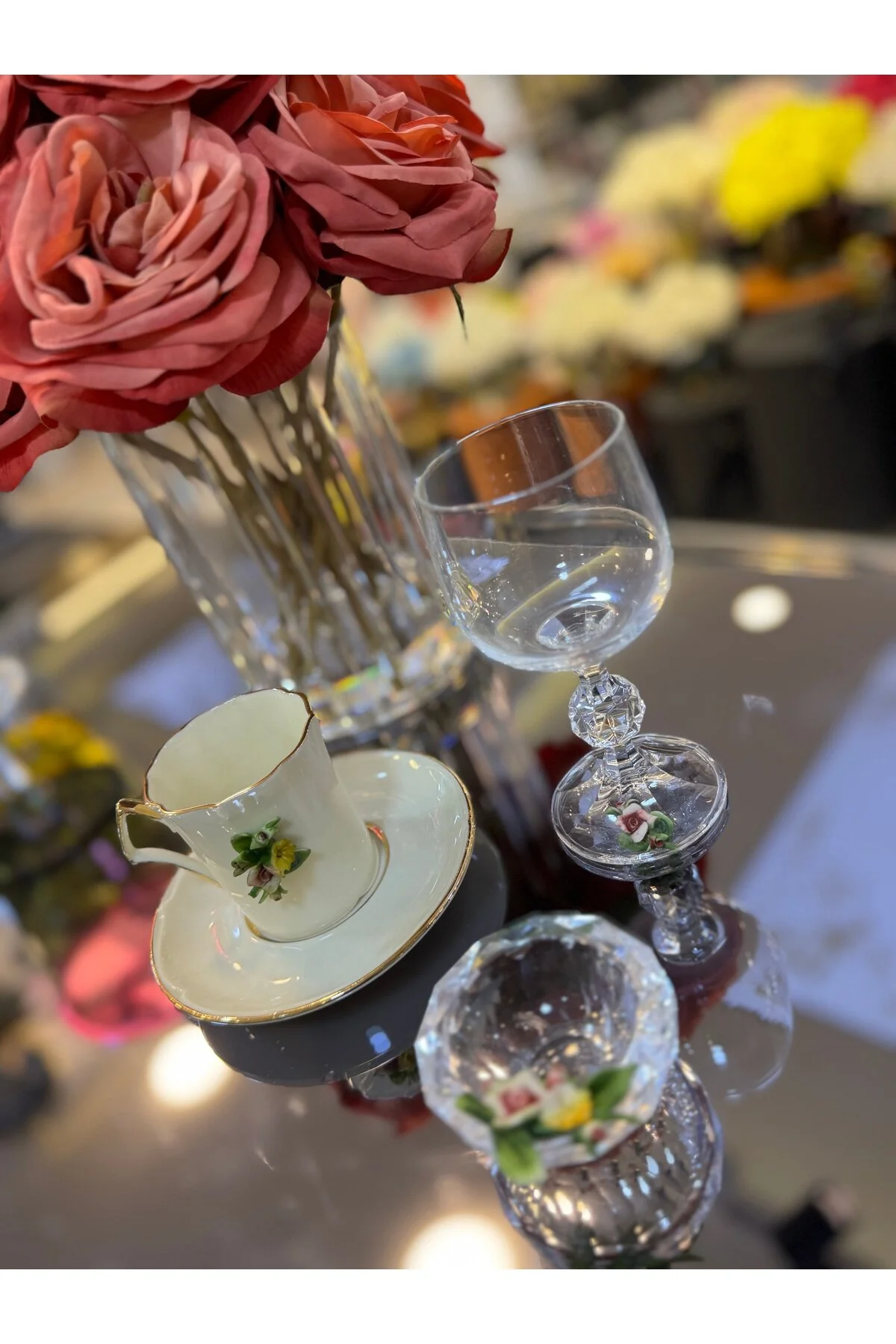 فنجان قهوه ESTERHOMEDECOR برای 6 نفر مجموعه CAPODIMONTE CUP ITALY