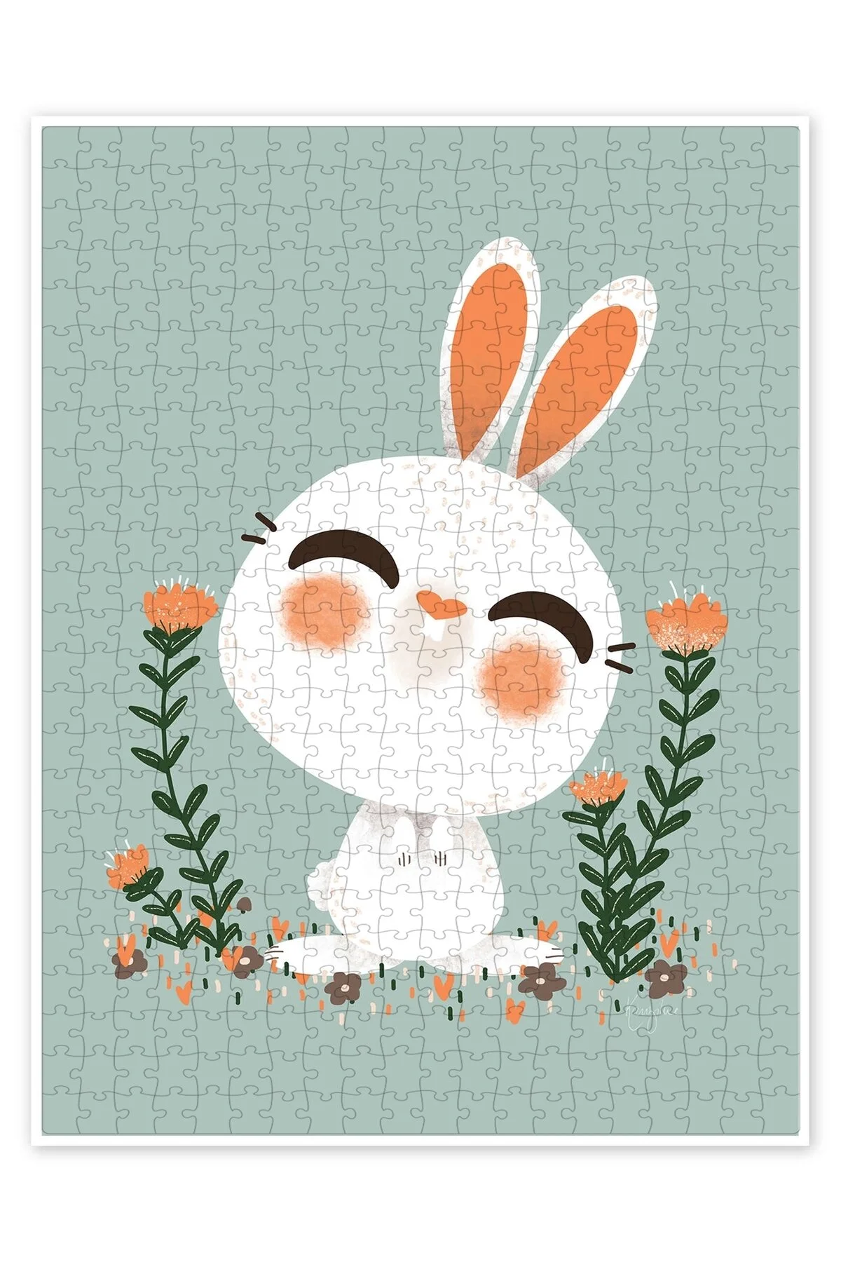 پازل ANIMAL FRIENDS RABBIT 500 PIECE PUZZLE JIGSAW CHEERFUL THEMED FOR CHILDREN از ترکیه Jeronkarji