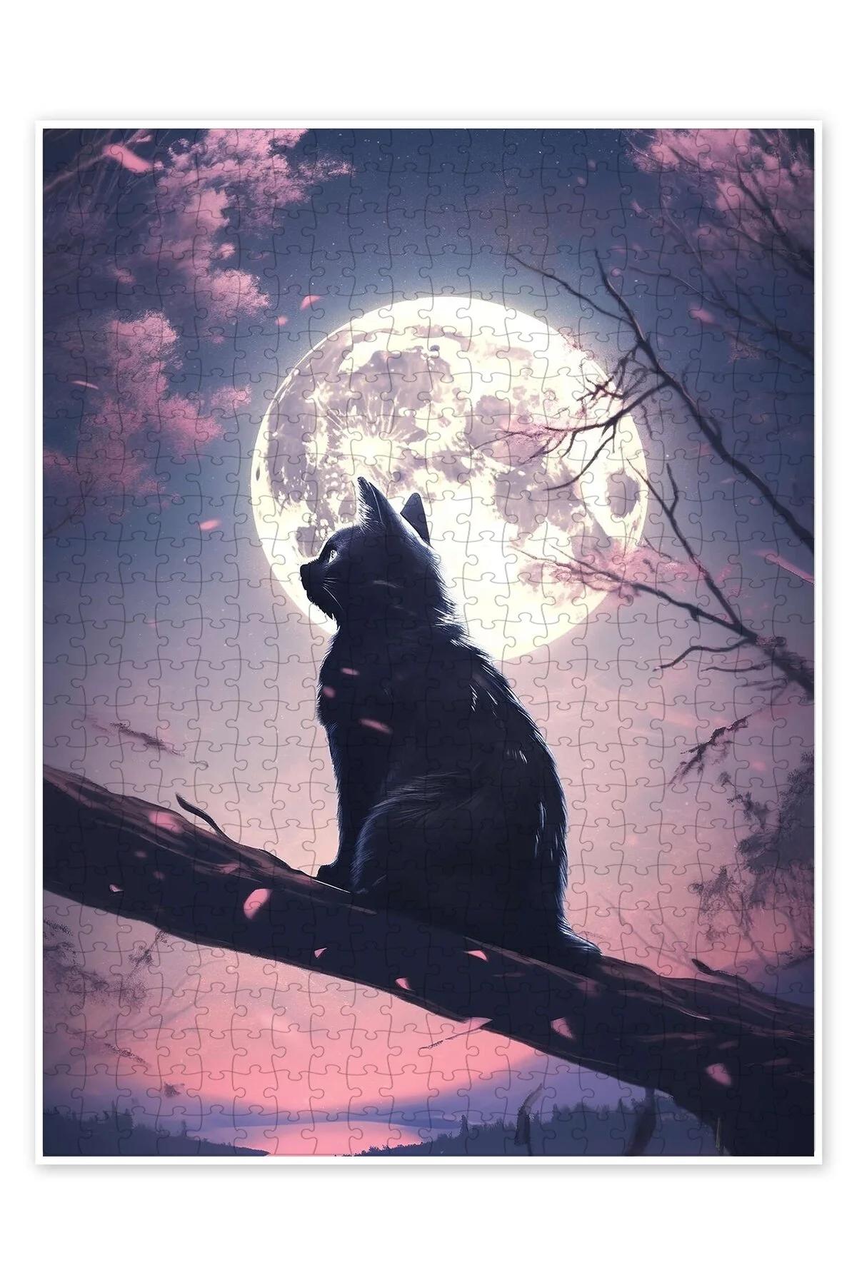 پازل MOONKITTY 500 PIECE PUZZLE گربه سگ با موضوع طبیعت و حیوانات جنگل از ترکیه Jeronkarji