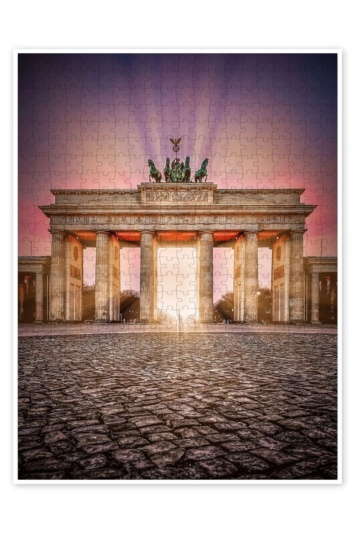 پازل BRANDENBURGER GATE BERLIN 500 PIECE PUZZLE JIGSAW CITY LANDSCAPE THEMED سرگرمی از ترکیه Jeronkarji