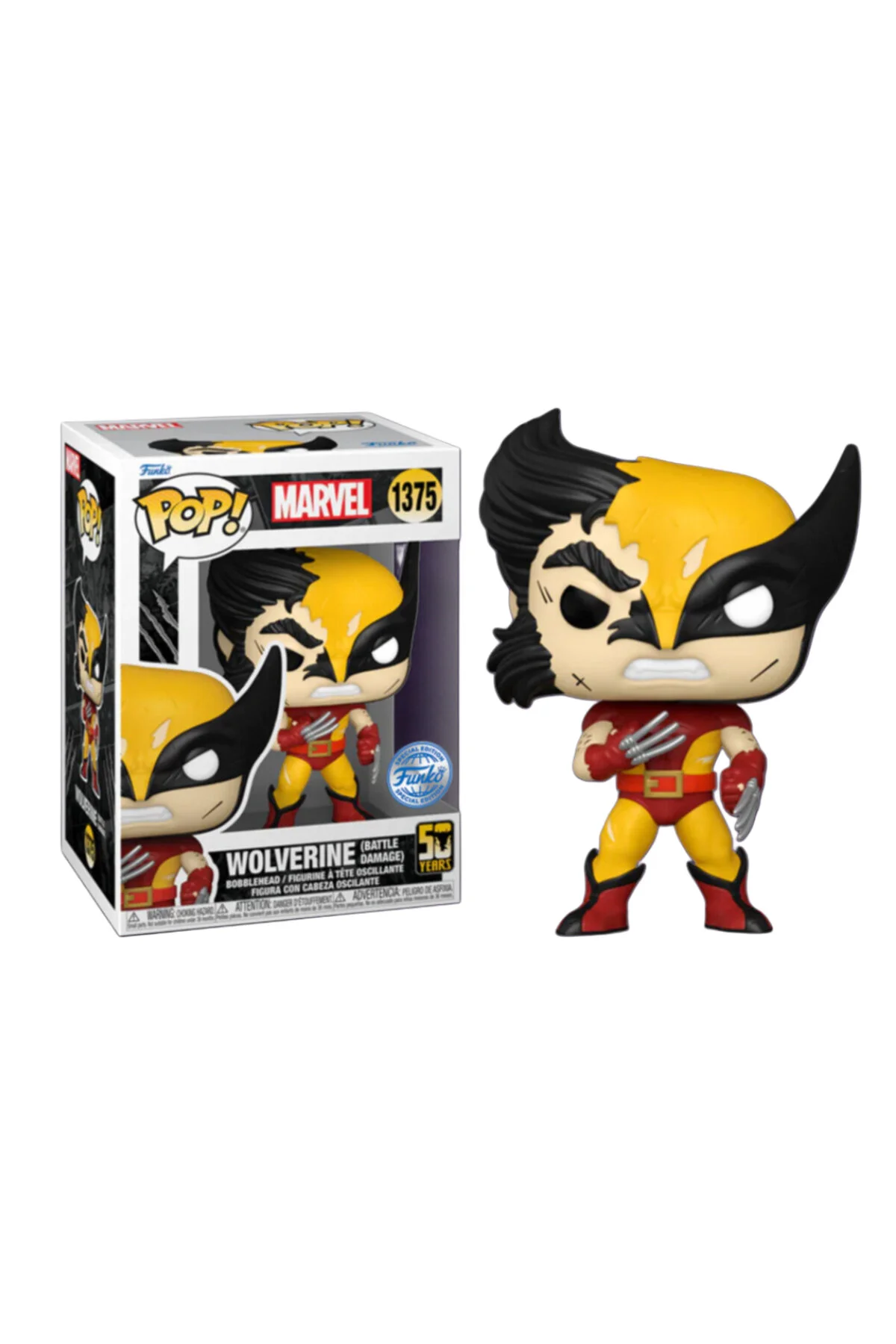فیگور پاپ انحصاری MARVEL WOLVERINE BATTLE DAMAGE ! 1375 Funko