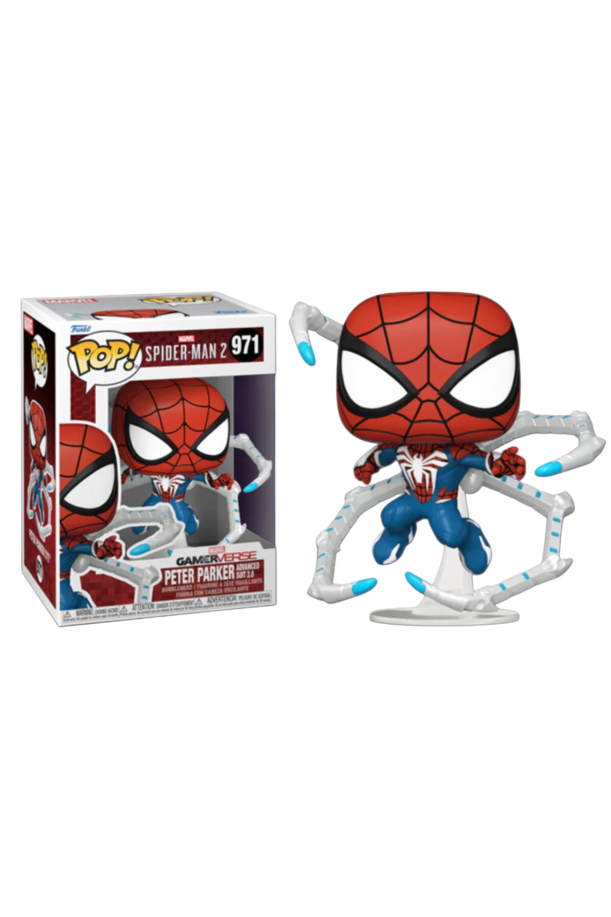 فیگور MARVEL'S SPIDER MAN 2 PETER PARKER ADVANCED SUIT 2.0 پاپ! 971 Genel Markalar