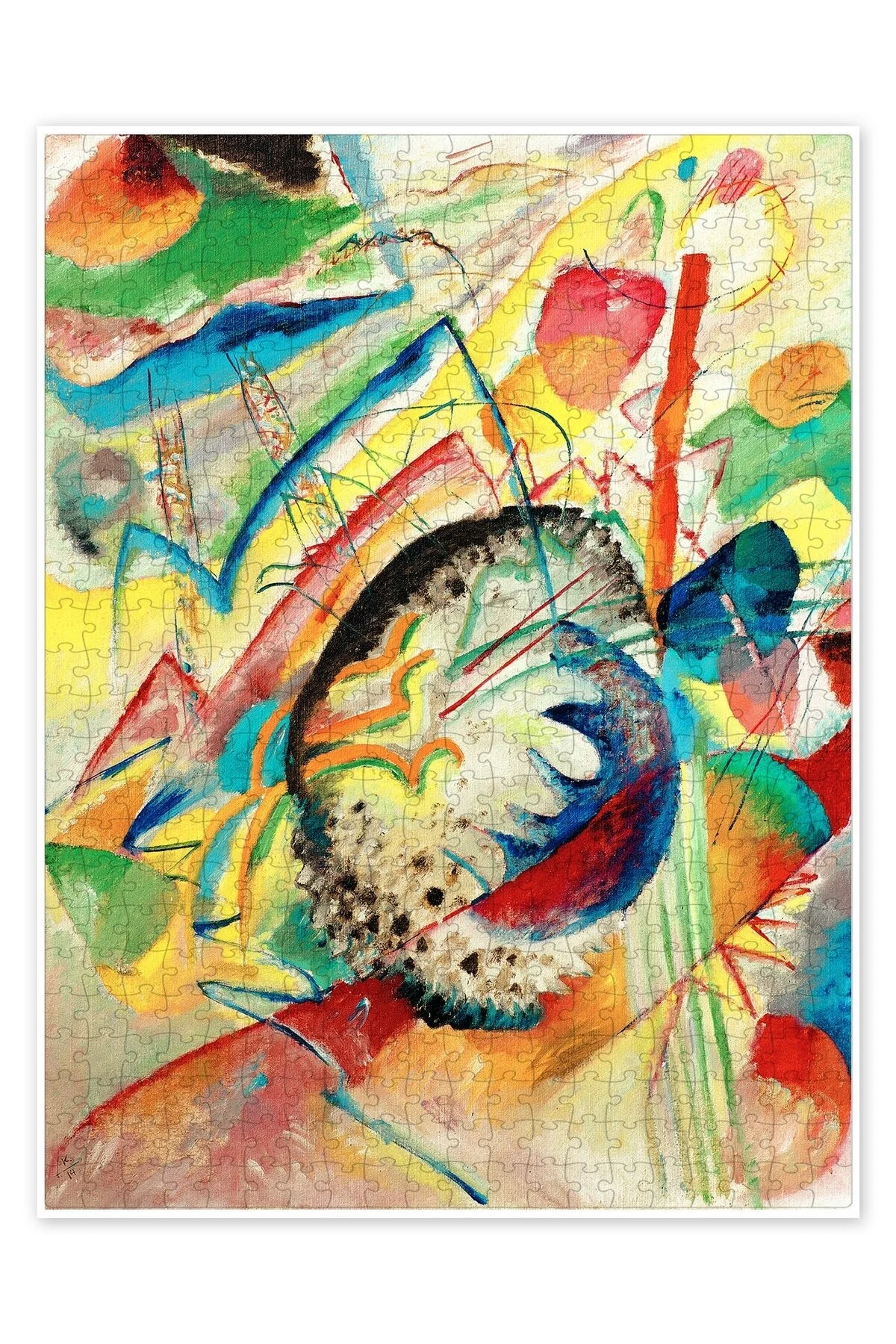 پازل UNTITLED IMPROVISATION II 500 PIECE PUZZLE اره منبت کاری مویی با مضمون هنر انتزاعی بوهمیایی از ترکیه Jeronkarji