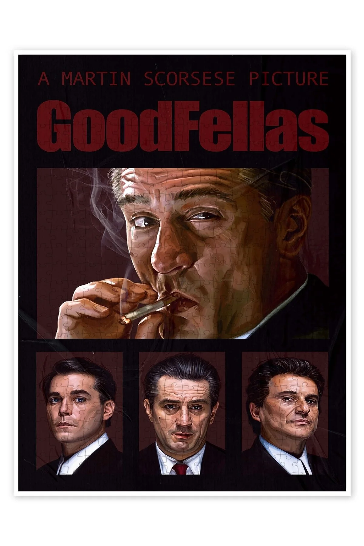 پازل موضوع فیلم کلاسیک اره منبت کاری مویی GOODFELLAS II 500 PIECE از ترکیه Jeronkarji