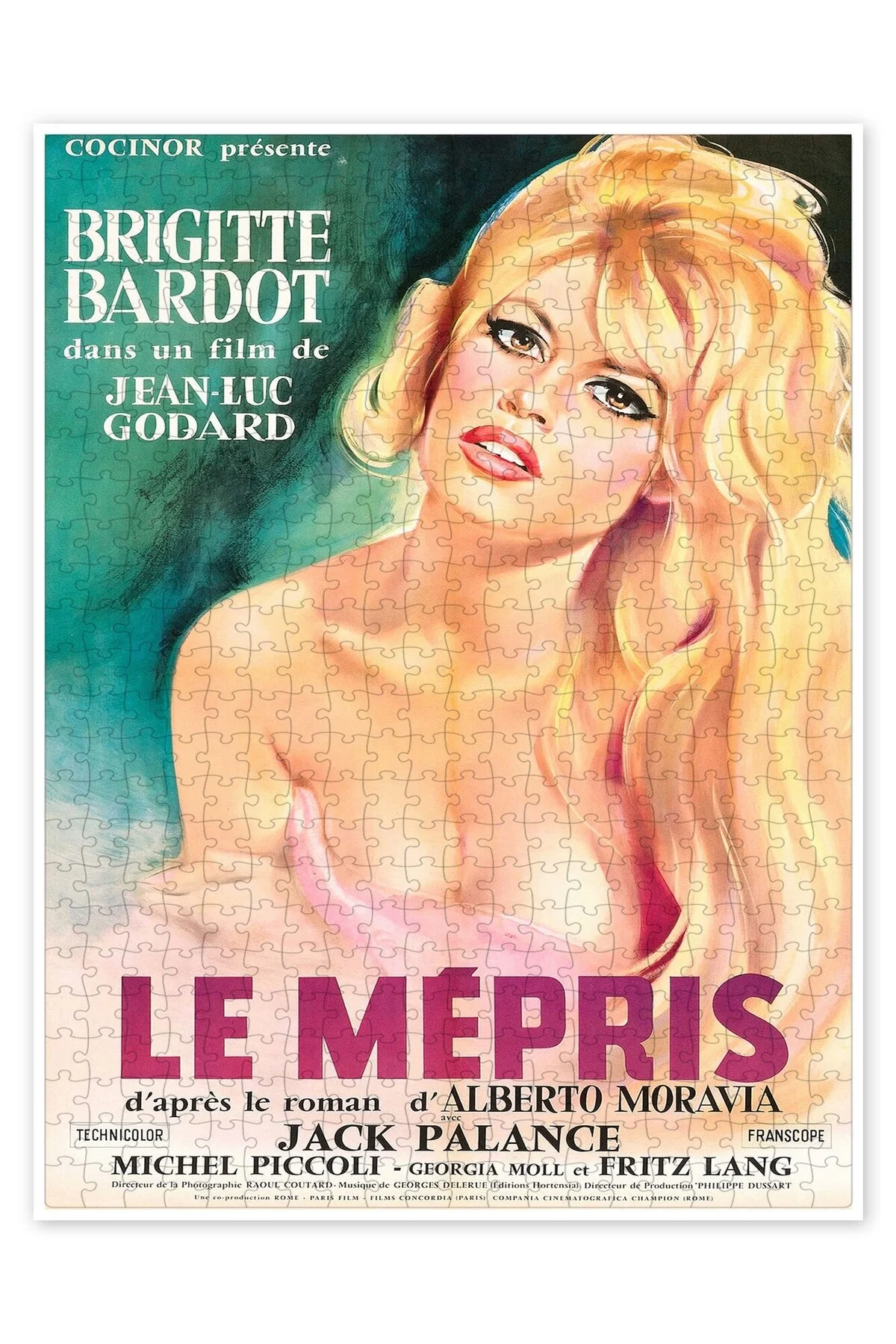پازل LE MÉPRIS 500 PIECE اره منبت کاری مویی با موضوع فیلم کلاسیک از ترکیه Jeronkarji
