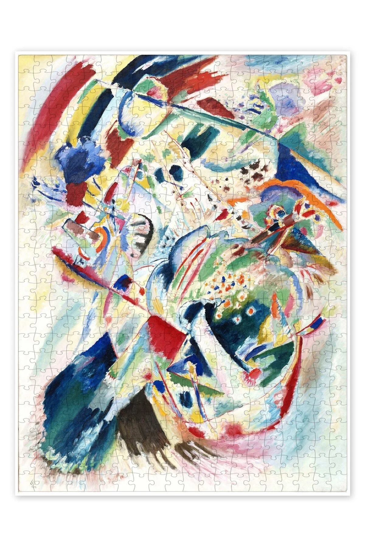 پازل پانل برای EDWIN R CAMPBELL NO 4 500 PIECE PUZZLE JIGSAW ART ABSTRACT BOHEMIAN از ترکیه Jeronkarji