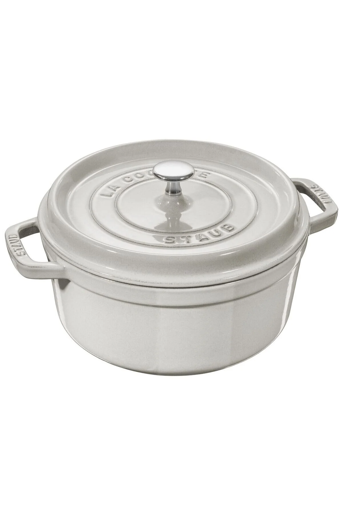 قابلمه چند رنگ B گلدان ریخته گری دور 28 سانتی متر سفید  STAUB