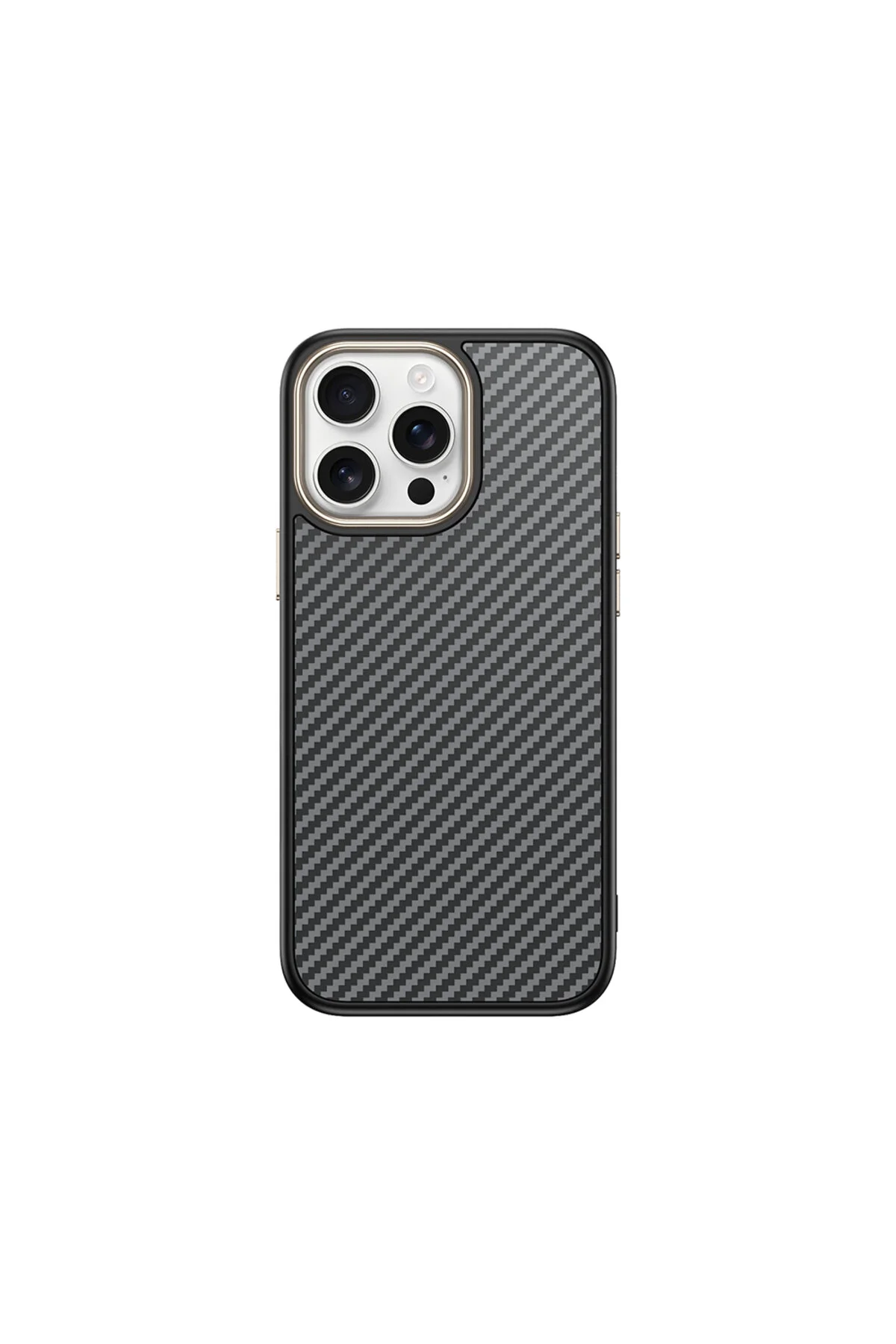 کاور و قاب محافظ IPHONE 14 PRO MAX ANTINA با ویژگی شارژ ایمن M SAFE ظاهر فیبر کربن مشکی Maks Technology