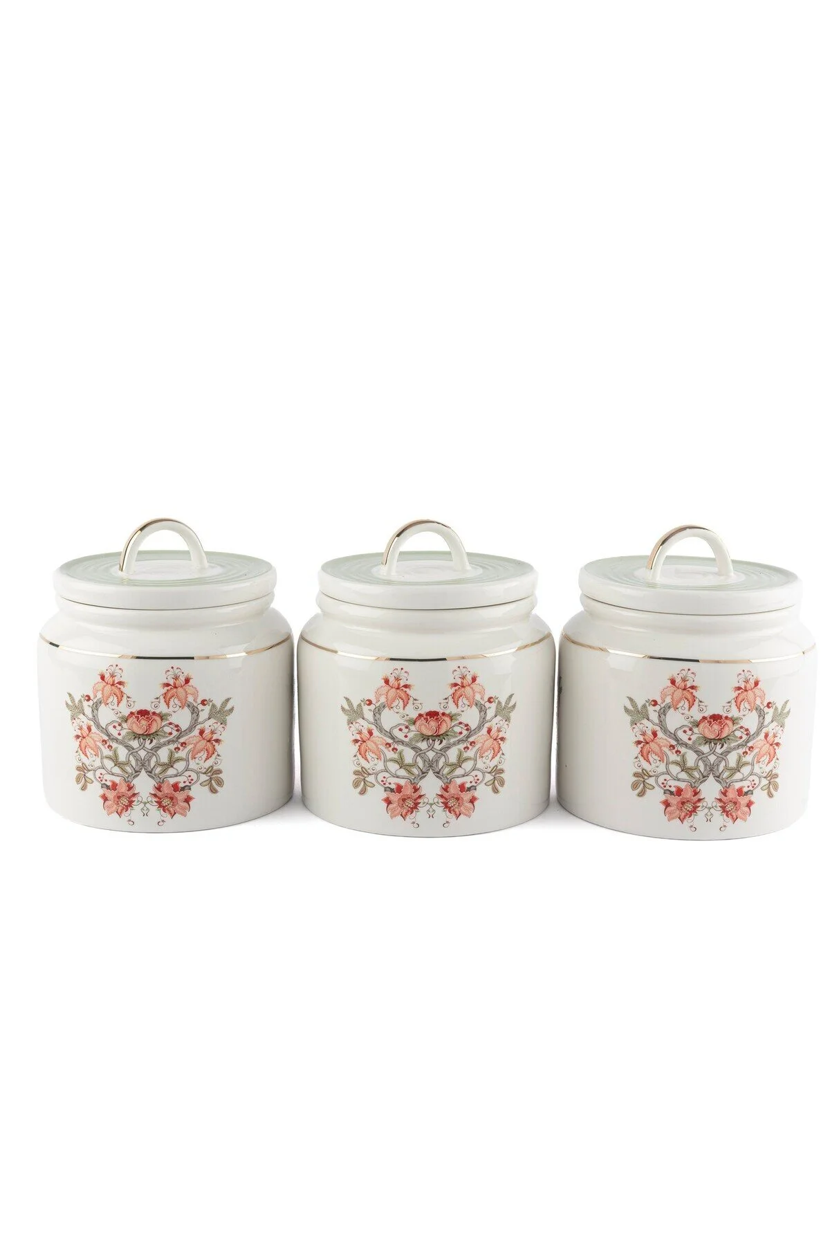 شیشه جار MYSTIC FLORERAL 3 JAR مجموعه 13X14CM 500ML Mikasa Moor