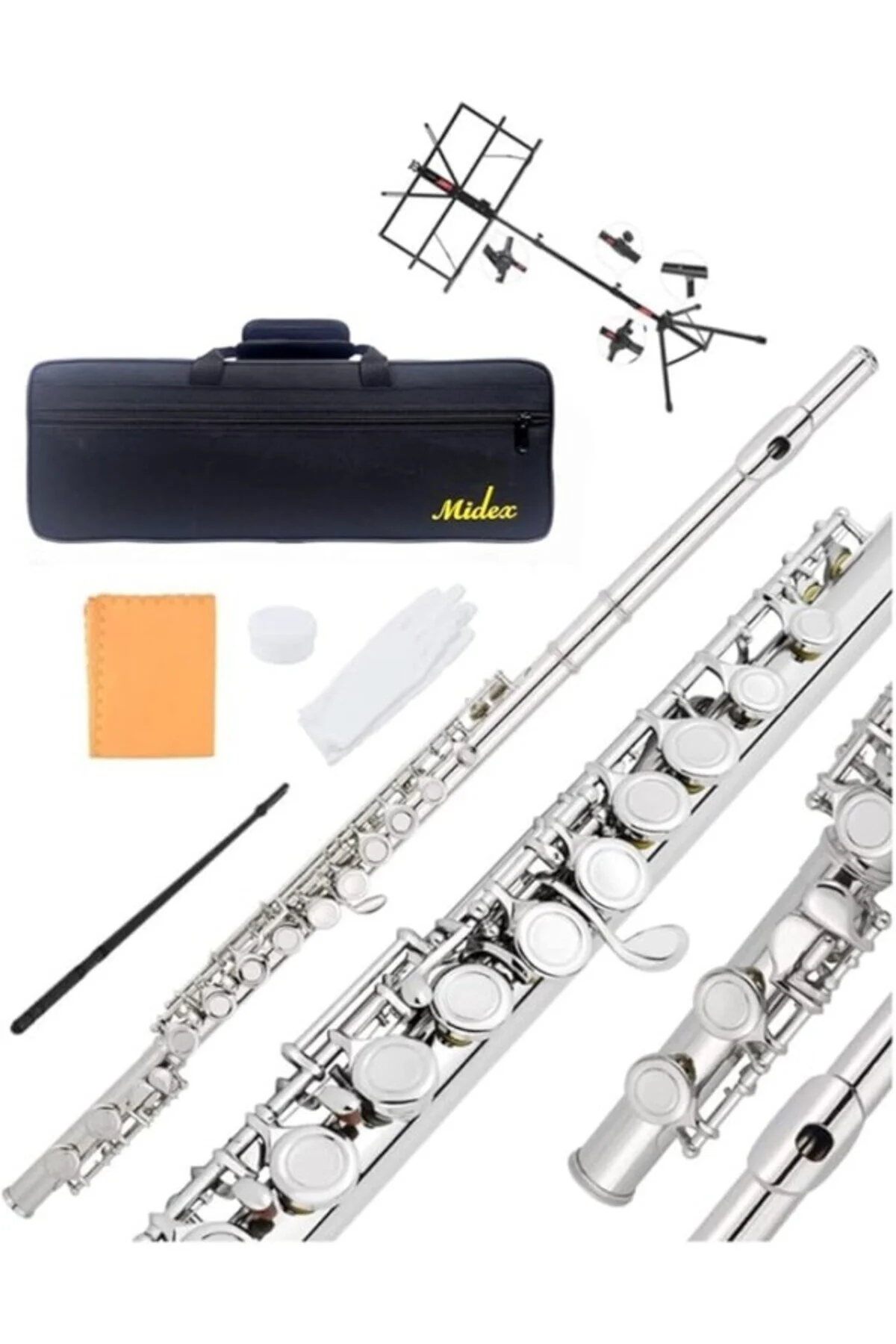 فلوت و پیکولو YFL 16G SIRE SIDE FLUK 16 PERSON SILVER PLATING هدیه جدول توجه داشته باشید ShopZum