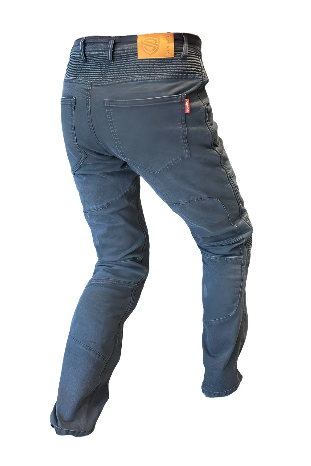 شلوار موتورسوار مردانه و زنانه جین موتور سیکلت DUBLIN 2 KEVLAR BLUE Scudo