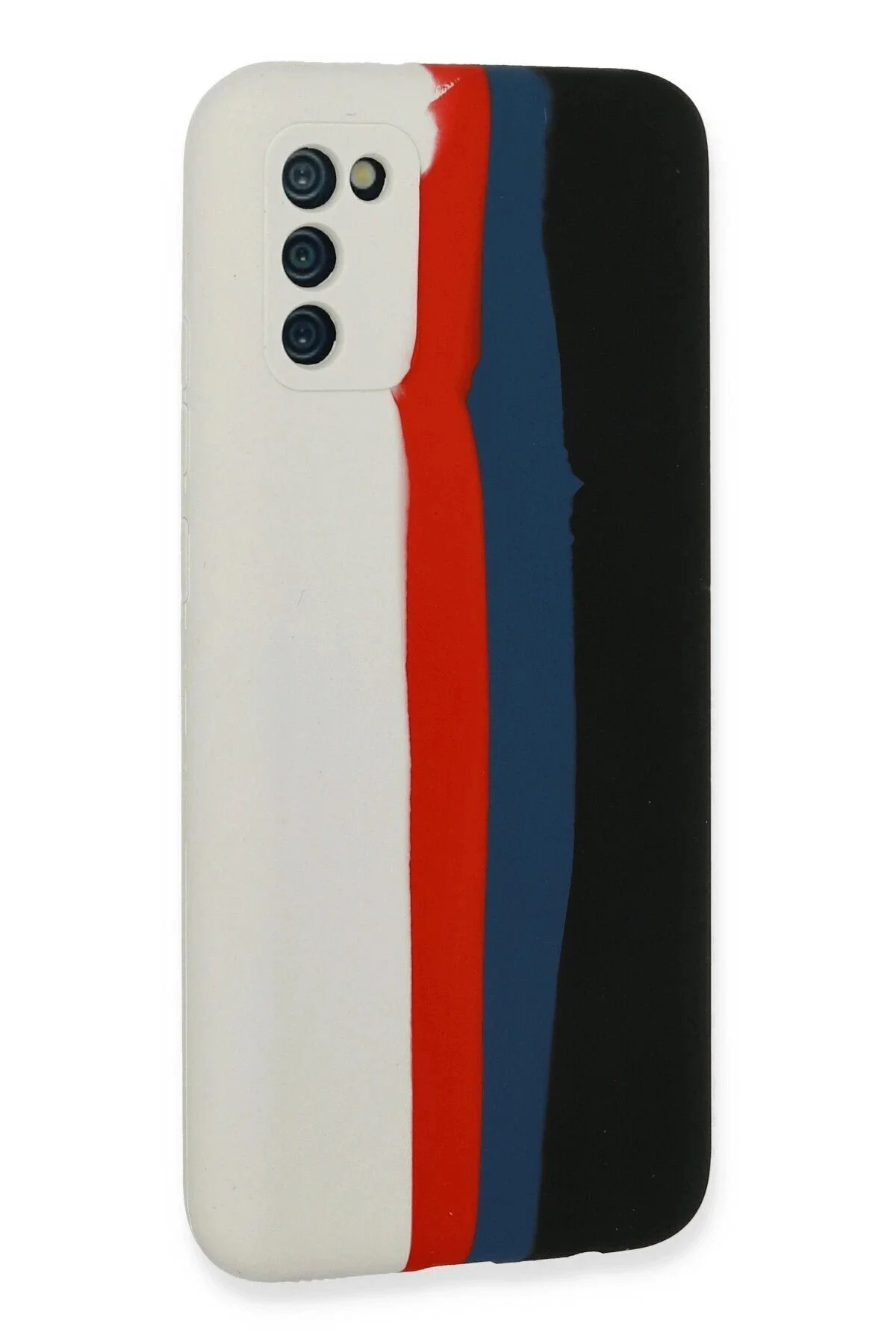 کاور و قاب SAMSUNG GALAXY CASE EBRULI LAUNCH SILICONE سفید مشکی VB3374 CepteToptan