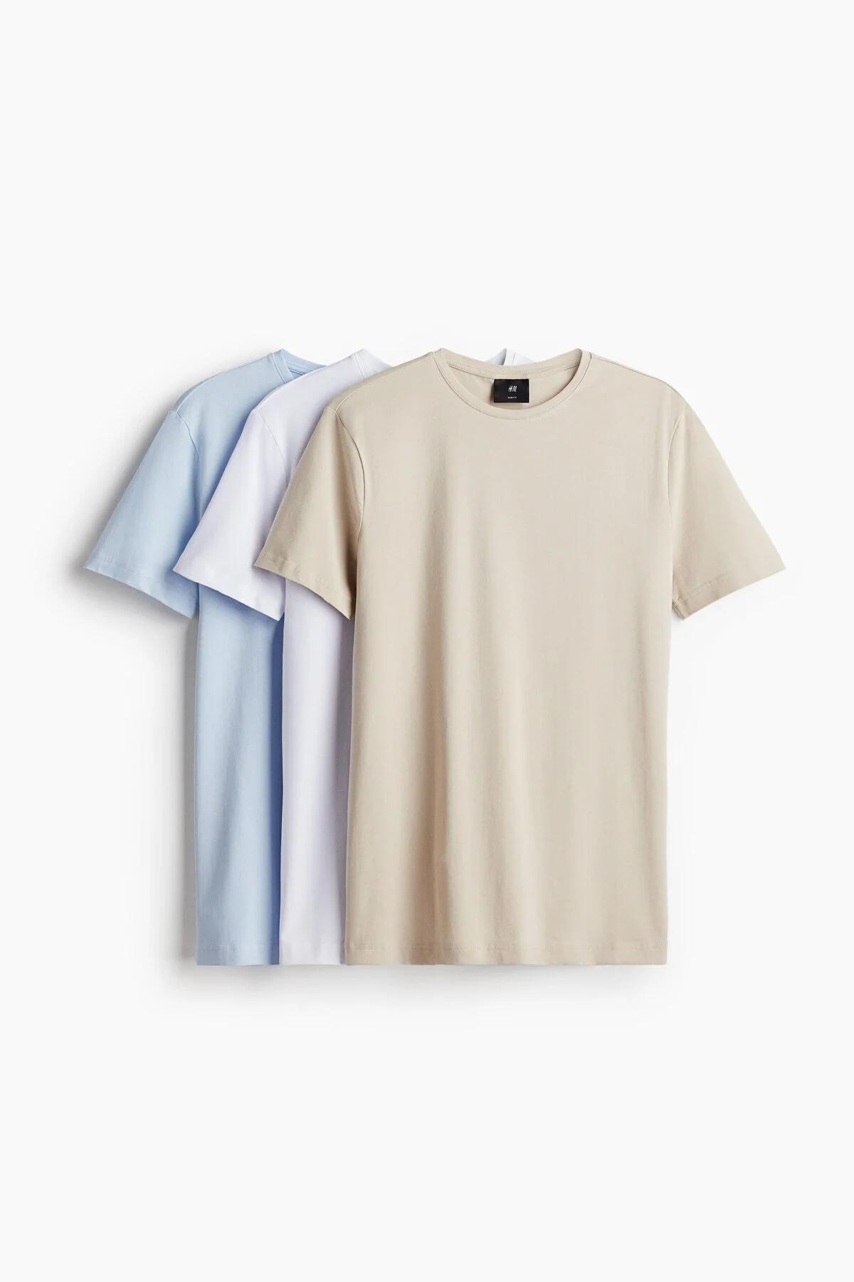 تی شرت چند رنگ مردانه 3 SLIM FIT T اورجینال H M H&M