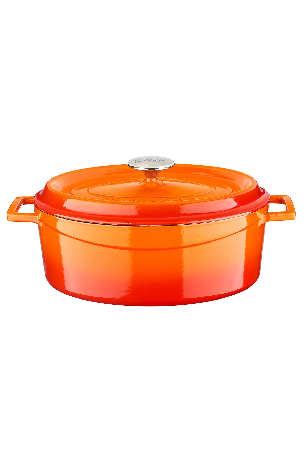 قابلمه گلدان بیضی ریخته گری. ابعاد سری نسخه 25X31 سانتی متر. Lava