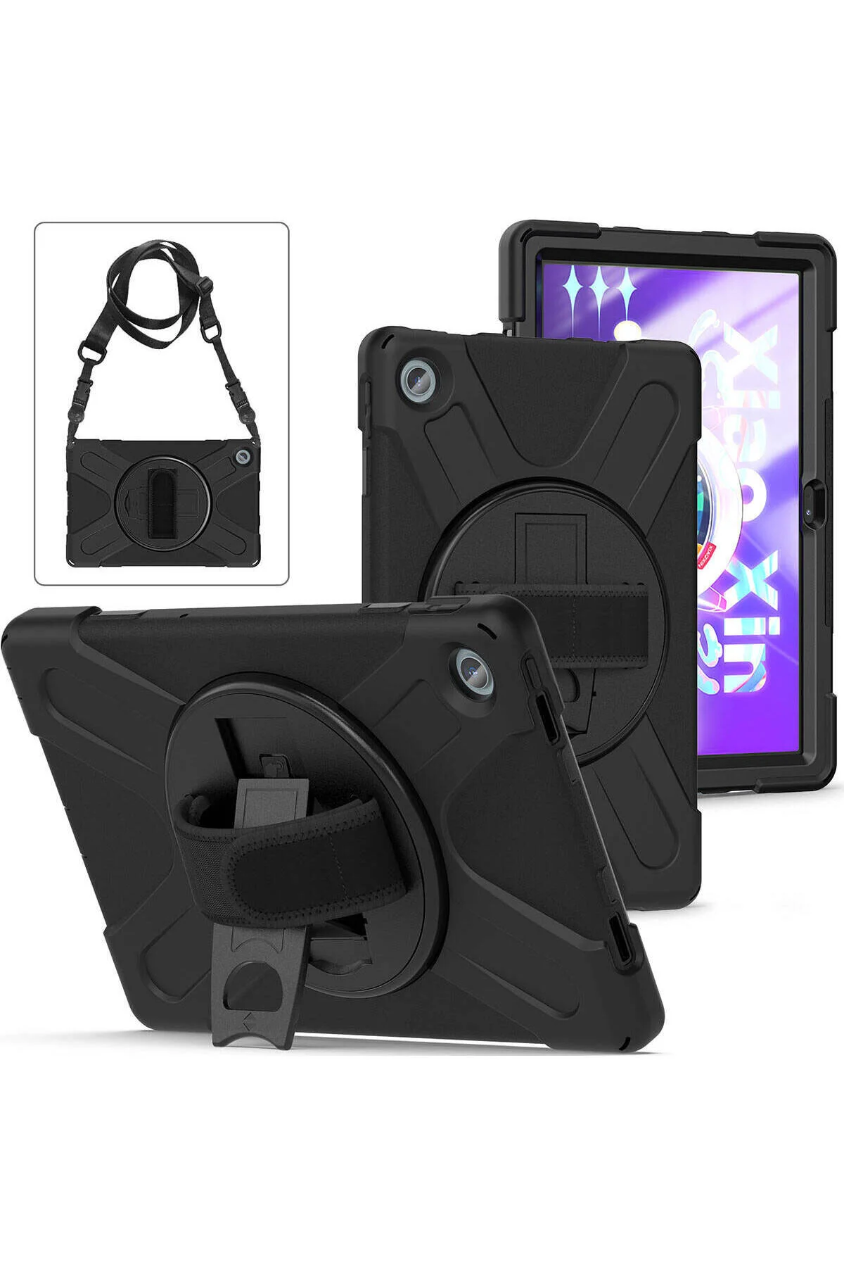 کاور تبلت LENOVO TAB M10 PLUS TB نسل سوم DEFENDER SILICONE مشکی Maks Technology