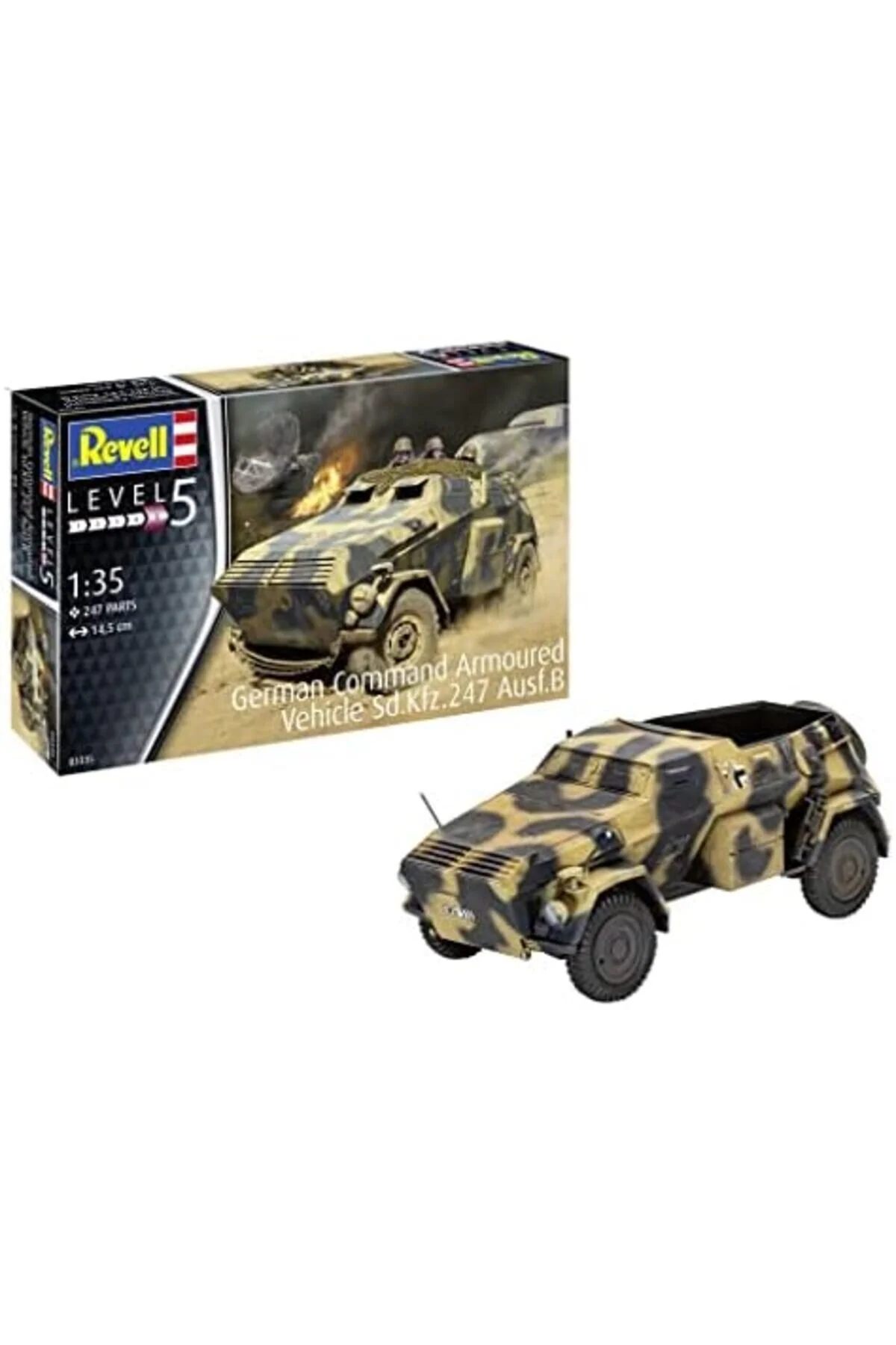 مدل خودرو خودروی زرهی آلمانی SD.KFZ.247 کیت AUSF.B نظامی 980005 اورجینال Yıldızan