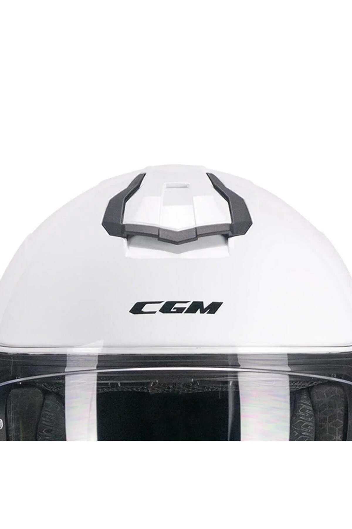 کلاه کاسکت موتورسیکلت اسپویلر ایمنی SPORT CLOSED WHITE M CGM