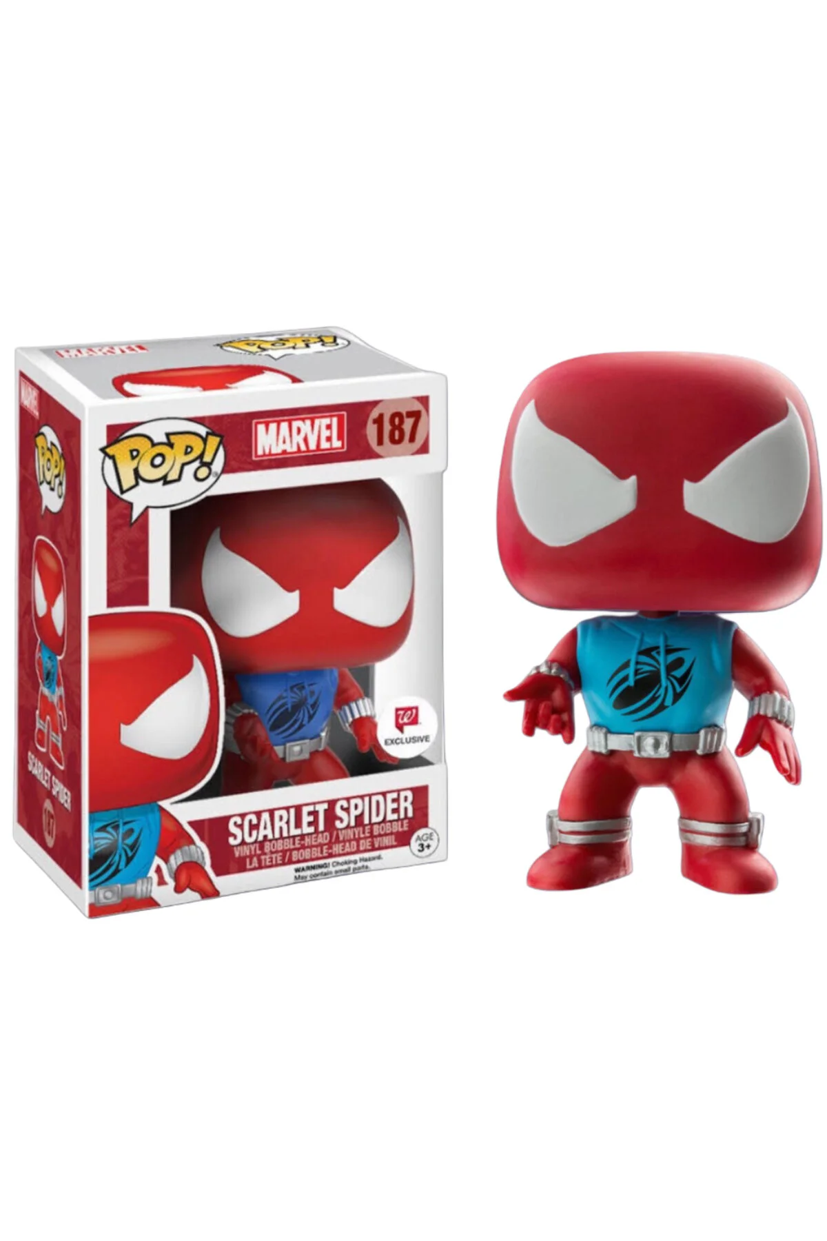 فیگور پاپ انحصاری MARVEL SPIDER MAN SCARLET SPIDER! 187 Funko
