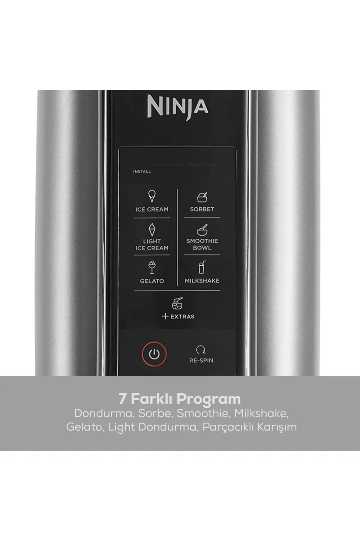 کرم لوکس | 10 برنامه بستنی و ماشین ساخت منجمد – ظرفیت XL اورجینال NINJA