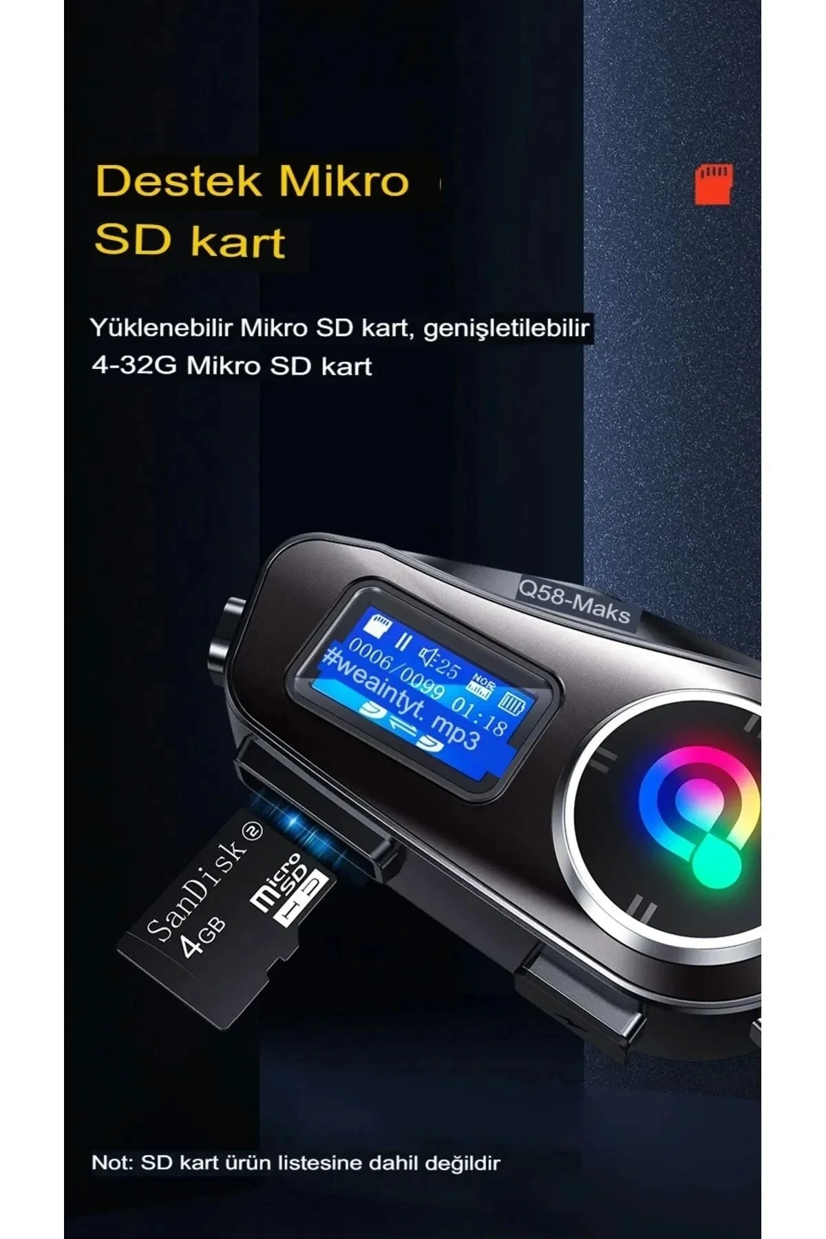 اینترکام Q58 MAX RADIO 2 PERSON LINK BLUETOOTH HEALMET هدفون صفحه نمایش فانوس و رابط رادیویی shopwave