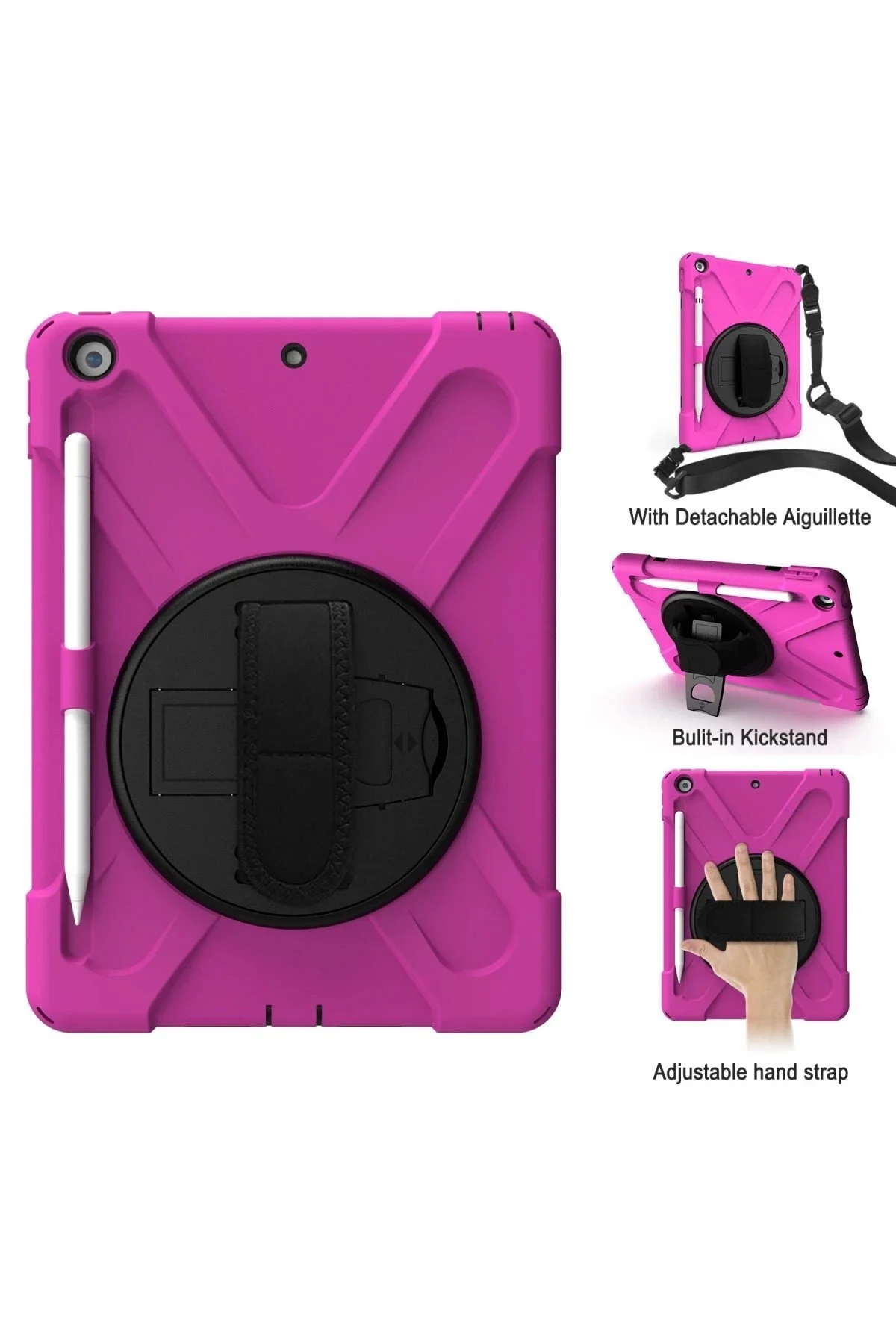 کاور تبلت جلد شگفت انگیز NEWFACE IPAD 5 AIR 9.7 CASE صورتی Genel Markalar