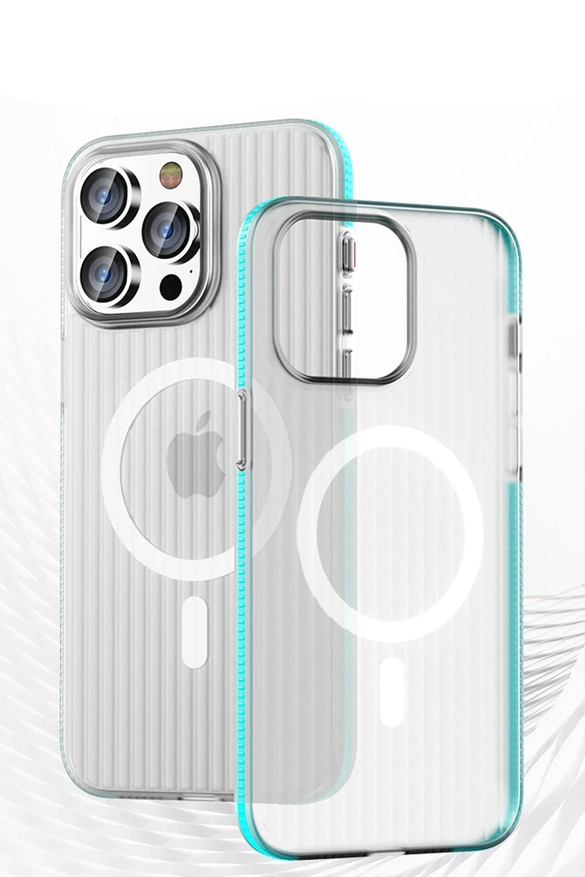 کاور و قاب MAGSAFE IPHONE 16 PRO MAX LINE خاکستری CepteToptan