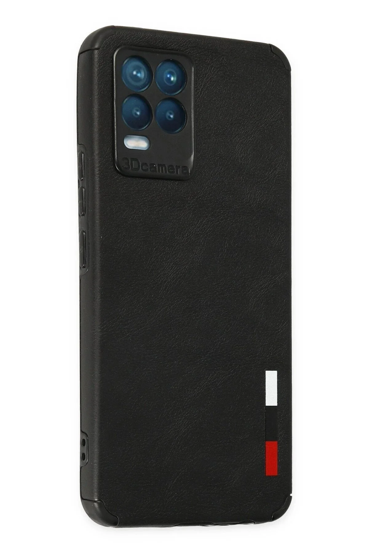 کاور و قاب REALME 8 CASE LOOP چرمی SILICONE مشکی TEKNOALEM