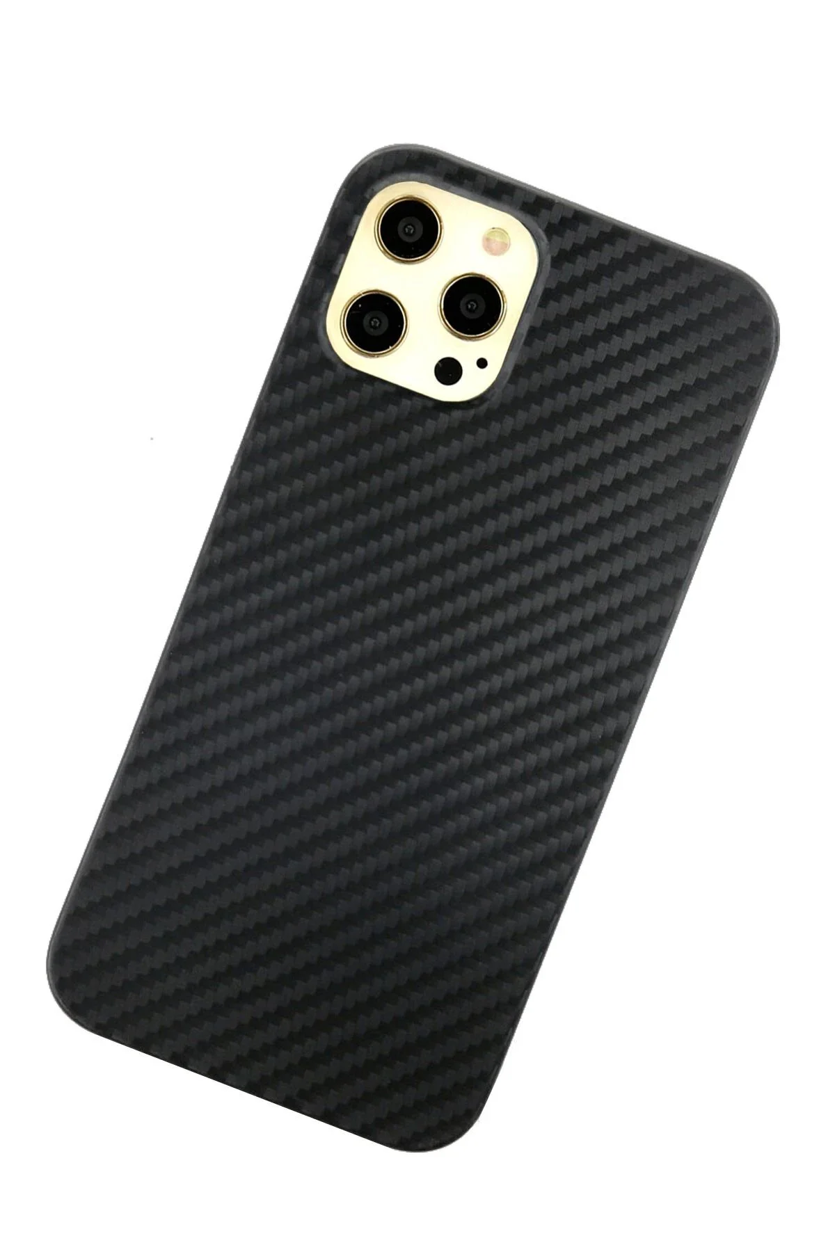 کاور و قاب IPHONE 12 PRO MAX CASE CARBON PP SILICONE مشکی CepteToptan