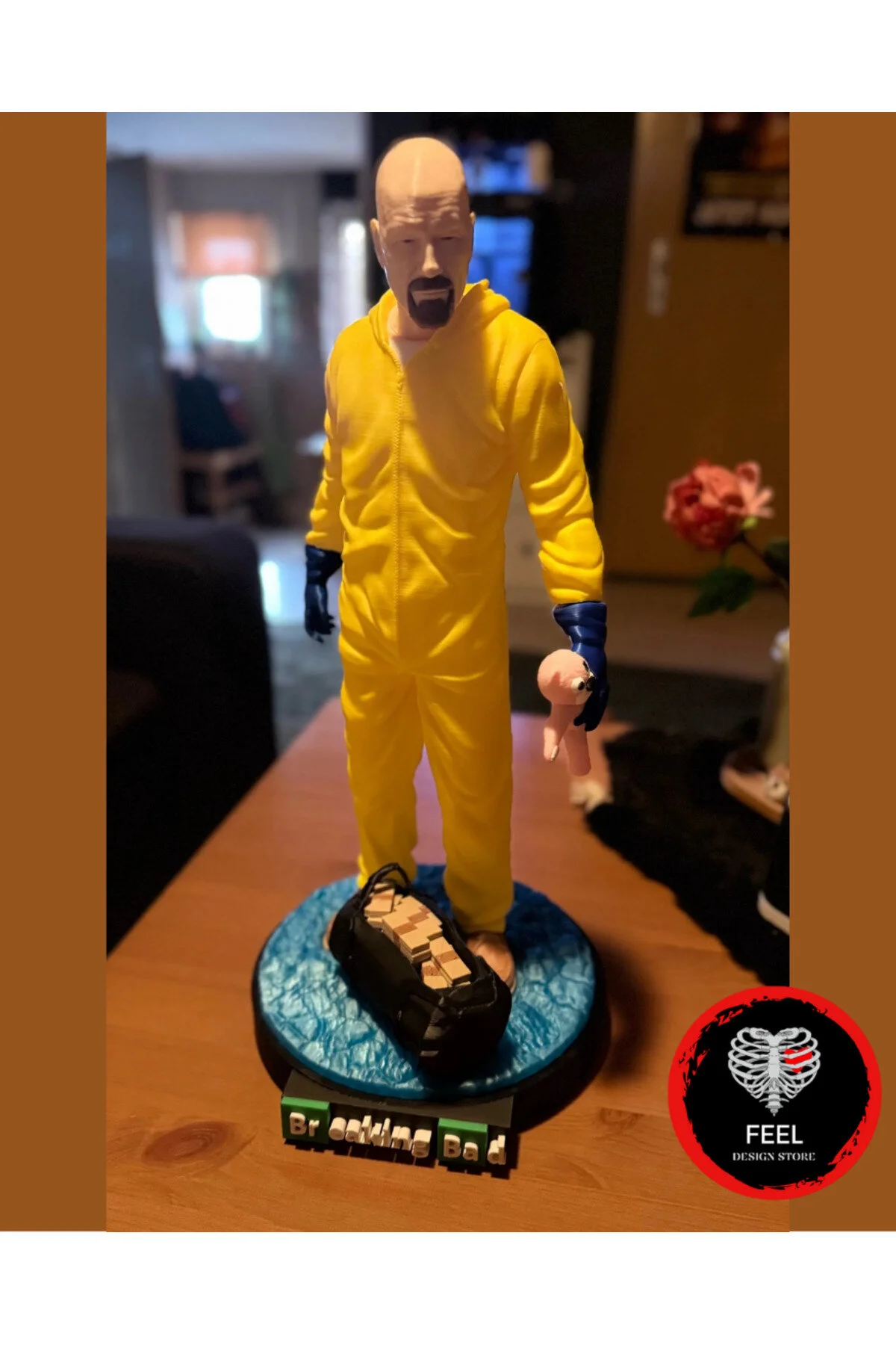 فیگور مجسمه کلکسیونی BREAKING BAD شکل غول پیکر 35 سانتی متری والتر وایت ویژه طرفداران هایزنبرگ FEEL