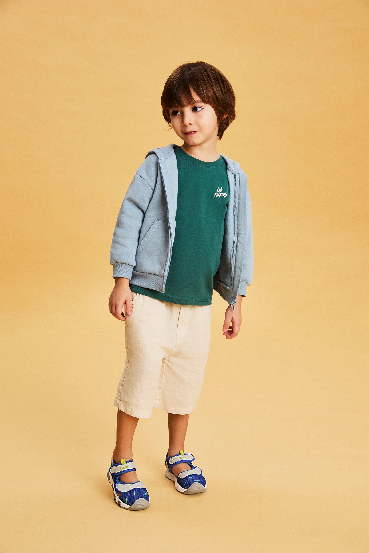 صندل آبی مردانه های قبل از مدرسه Saks Suks Pre School Light Vicco