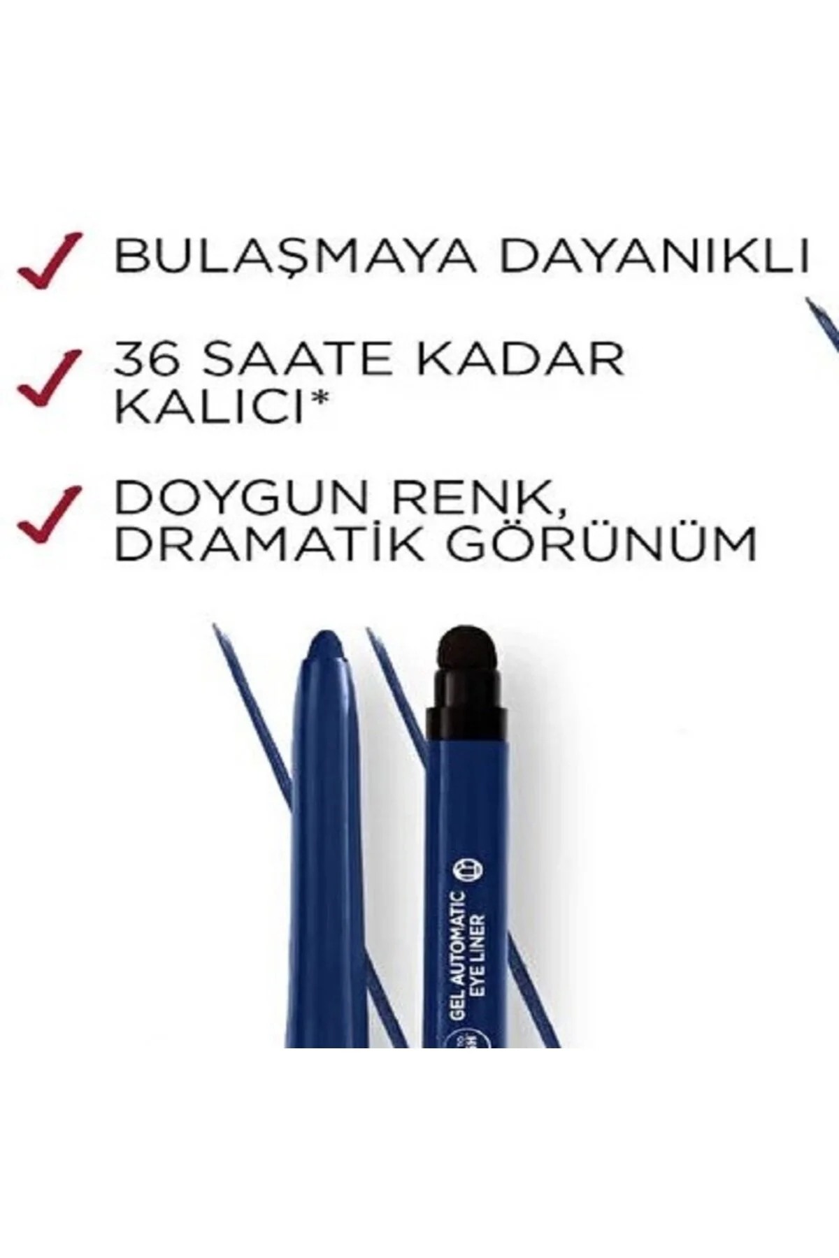 L'Oreal Paris  مداد چشم ژلی اتوماتیک دو طرفه Infailable ماندگاری 36ساعته رنگ آبی روشن