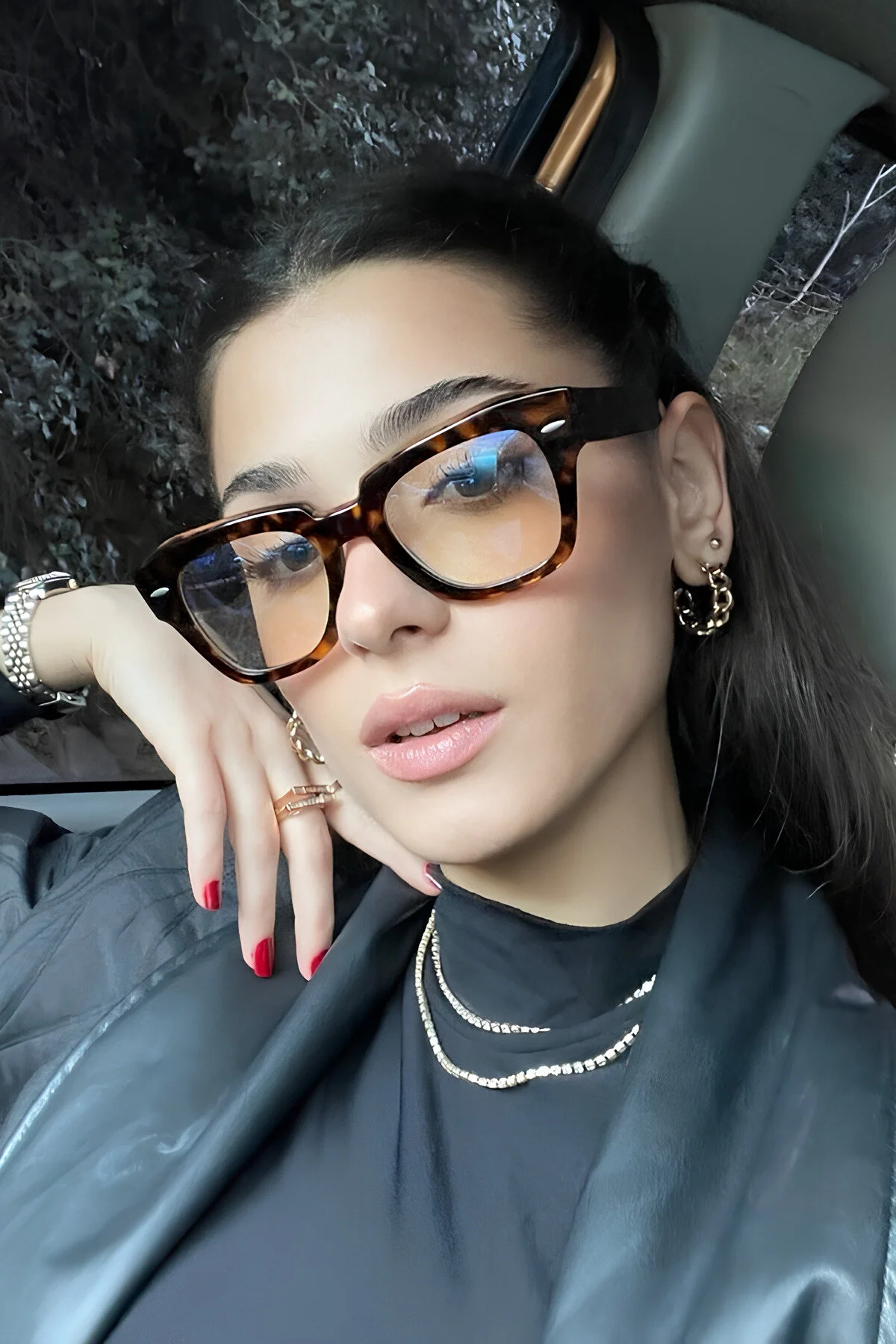 عینک آفتابی OGIYANI UNISEX لئوپارد آبی روشن اورجینال MACERATİ