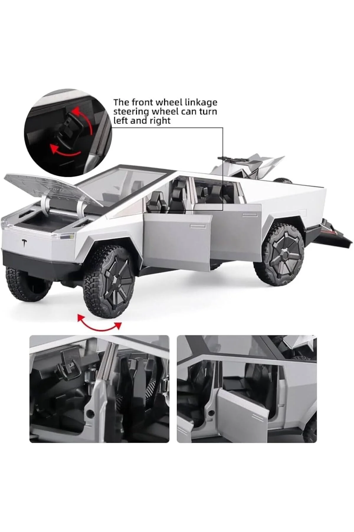 مدل خودرو DIECAST METAL TESLA CYBERTRUCK وانت OYUNCAKSAHİLİ