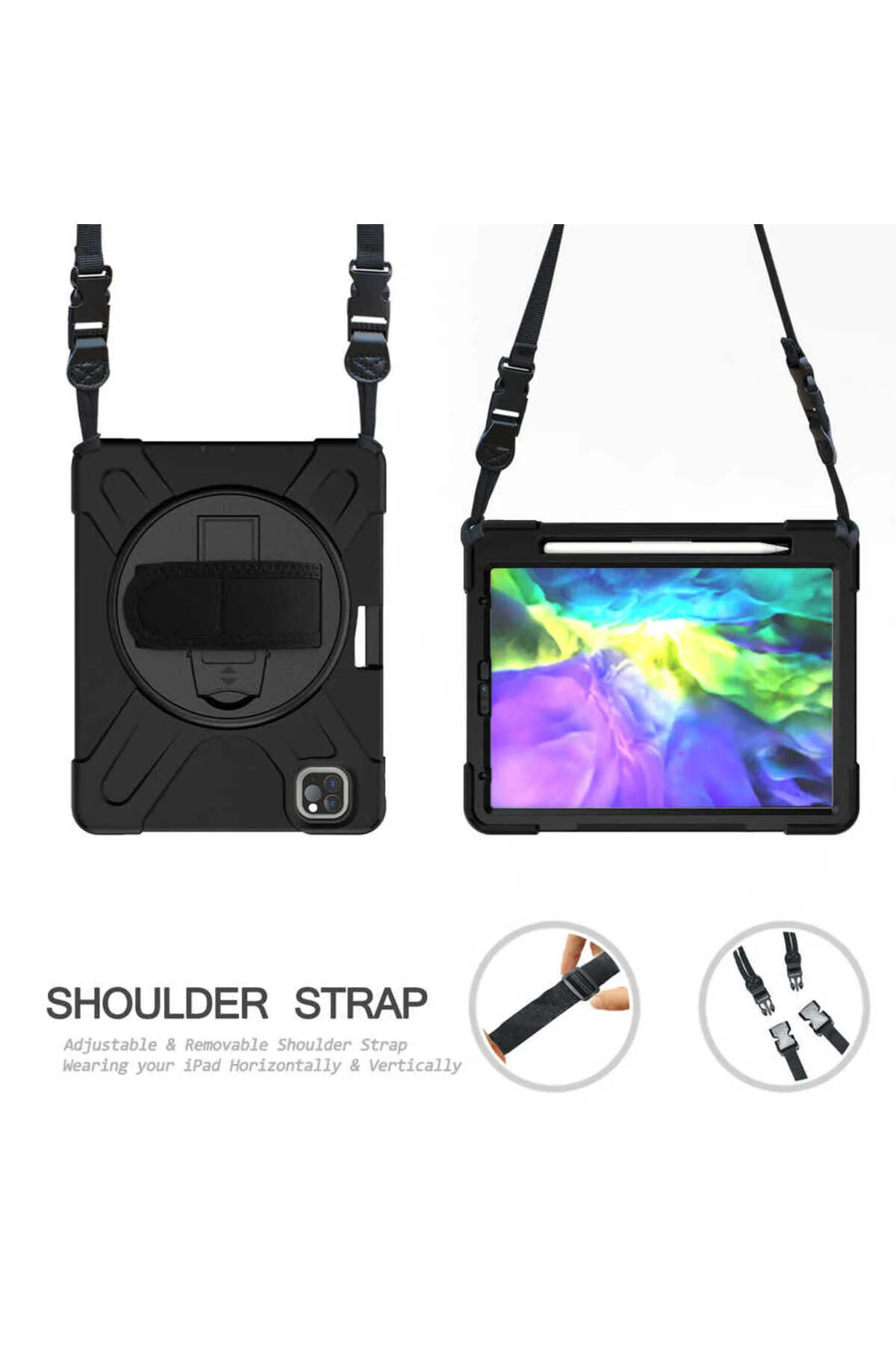 کاور تبلت IPAD PRO 11 نسل دوم DEFENDER SILICONE مشکی Tılsım Tekno