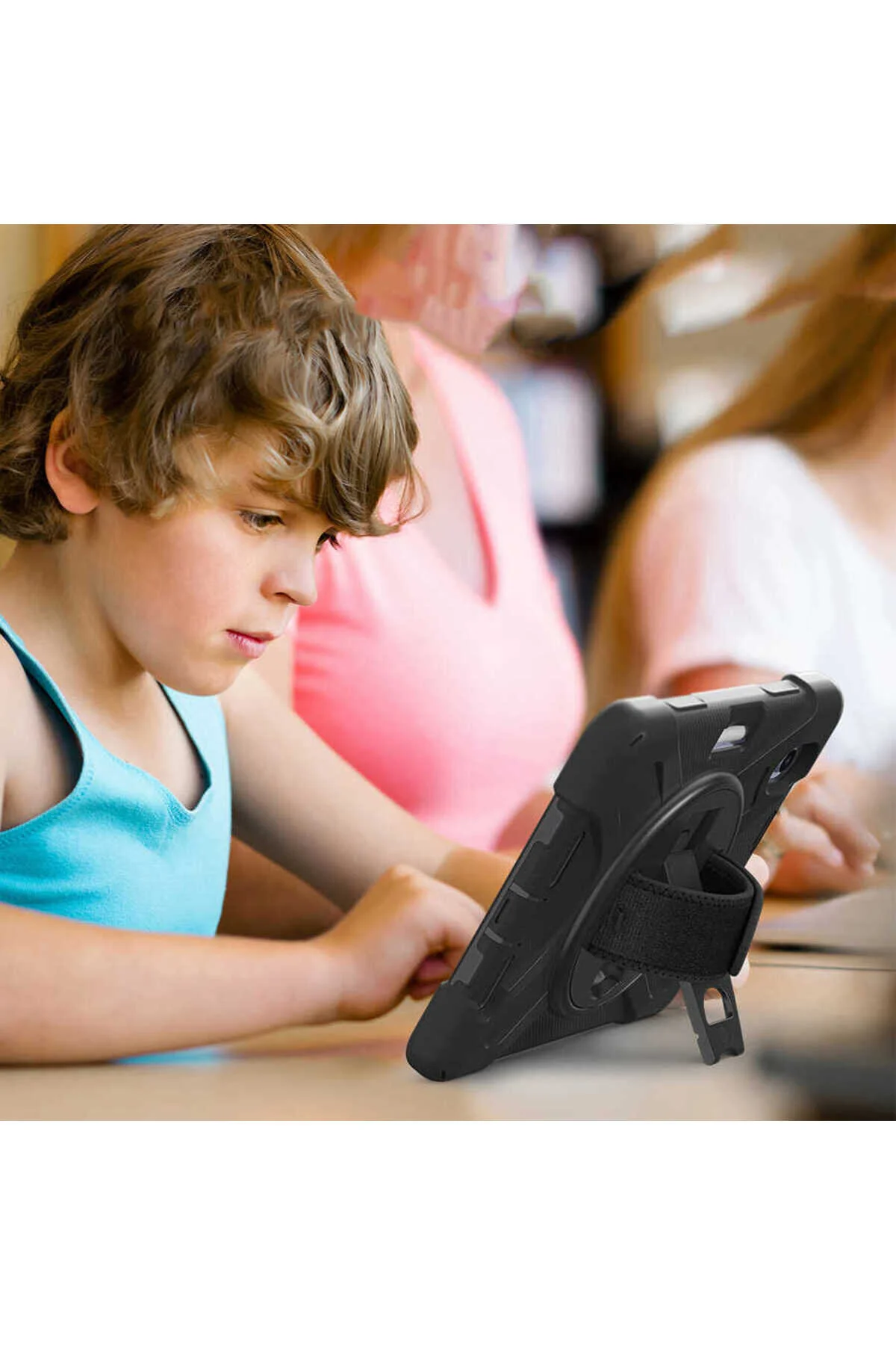 کاور تبلت IPAD MINI نسل ششم DEFENDER SILICONE مشکی Tılsım Tekno