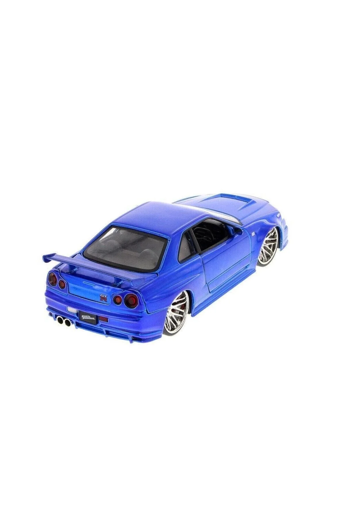 مدل خودرو 1:24 سریع و خشمگین برایان NISSAN SKYLINE GT R BNR34 ماشین آبی SCOWETTO