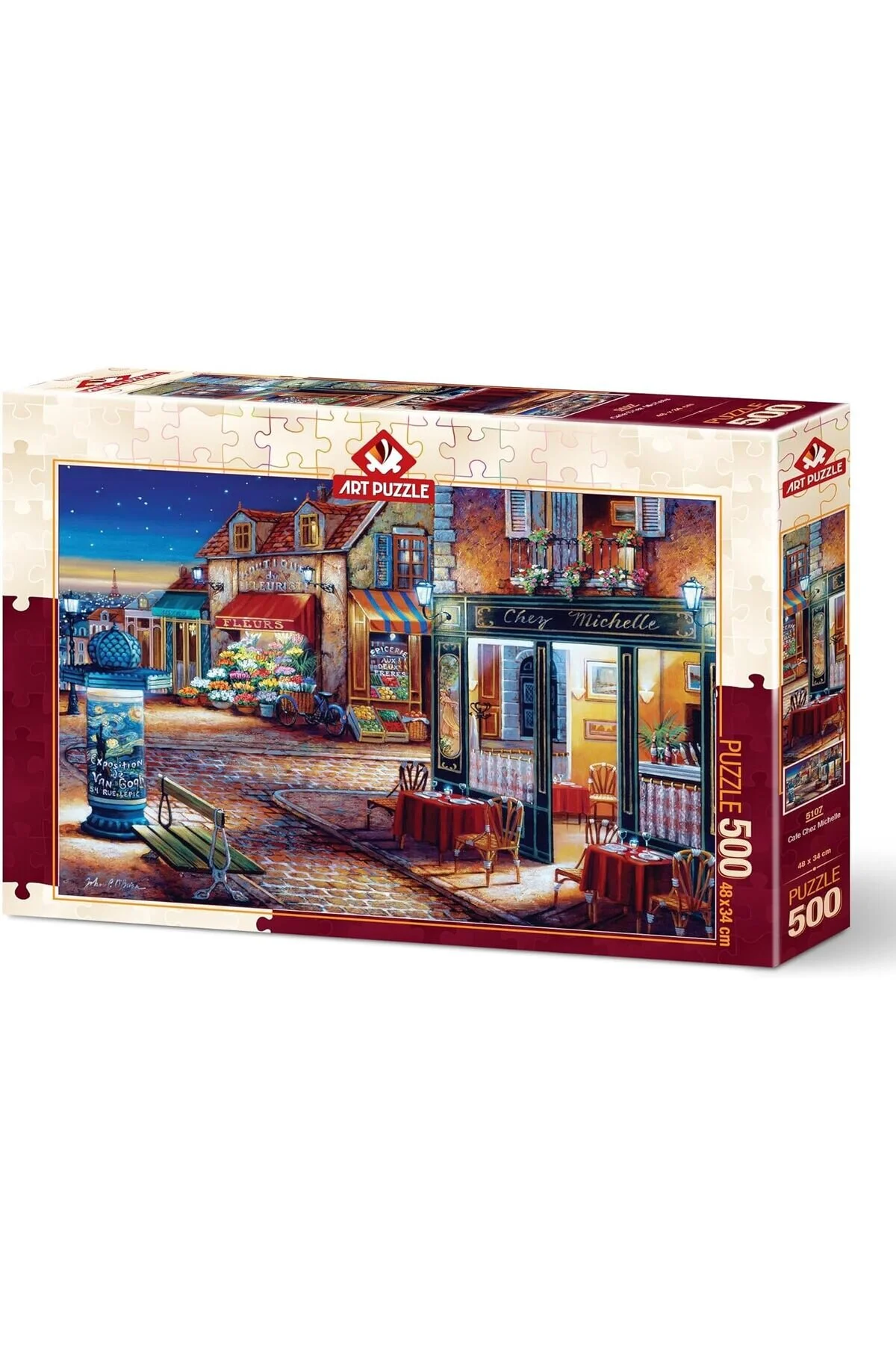 لگو CAFE CHEZ MICHELLE 500 پازل اورجینال ارت Art Puzzle