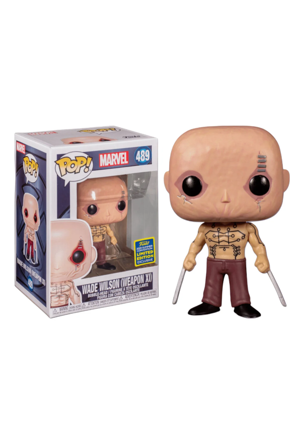 فیگور MARVEL WADE WILSON WEAPON XI LIMITED CONVENTION EXCLUSIVE POP 489 Funko