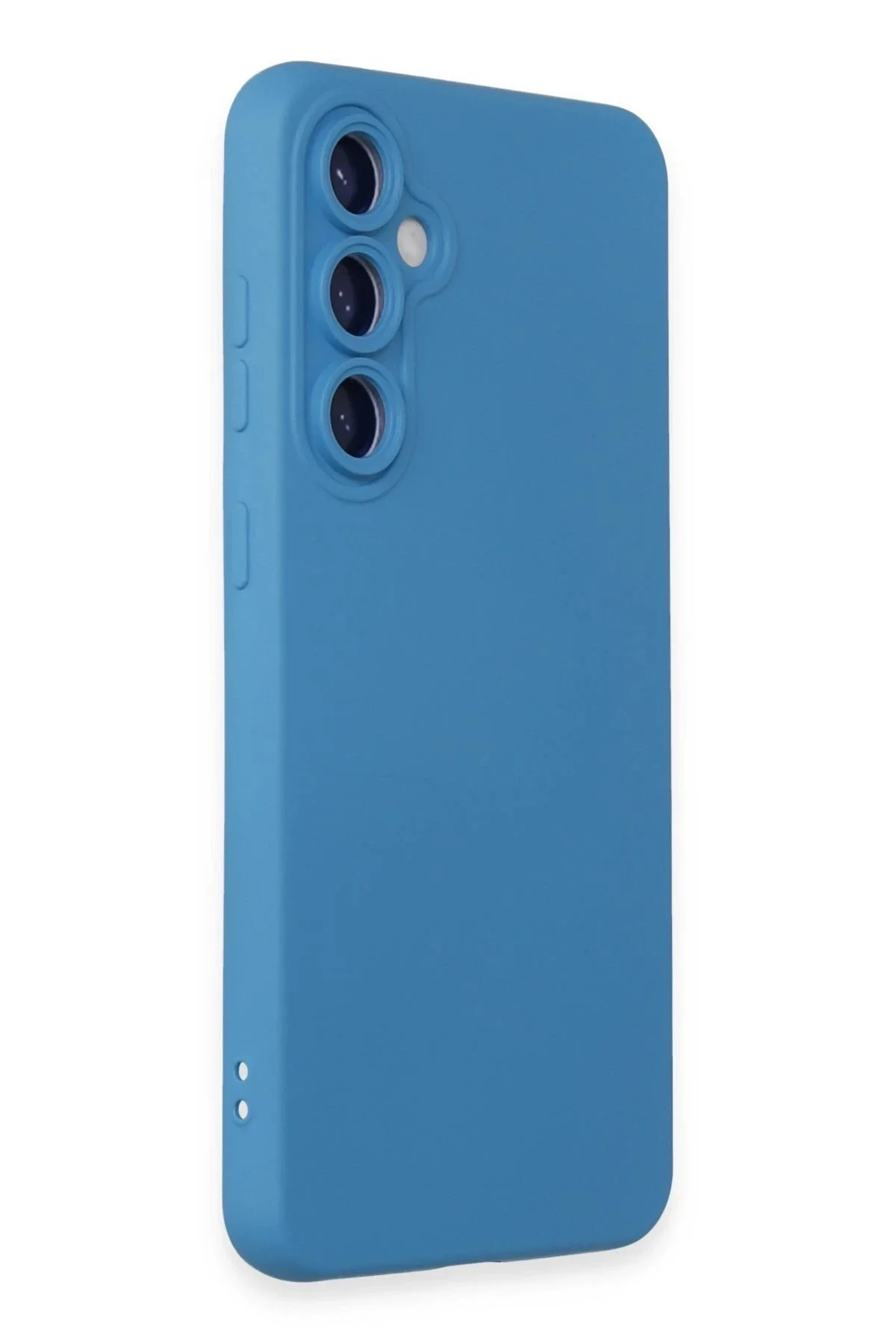 کاور و قاب SAMSUNG GALAXY S23 FE NANO VELVET سیلیکون داخلی آبی Akman