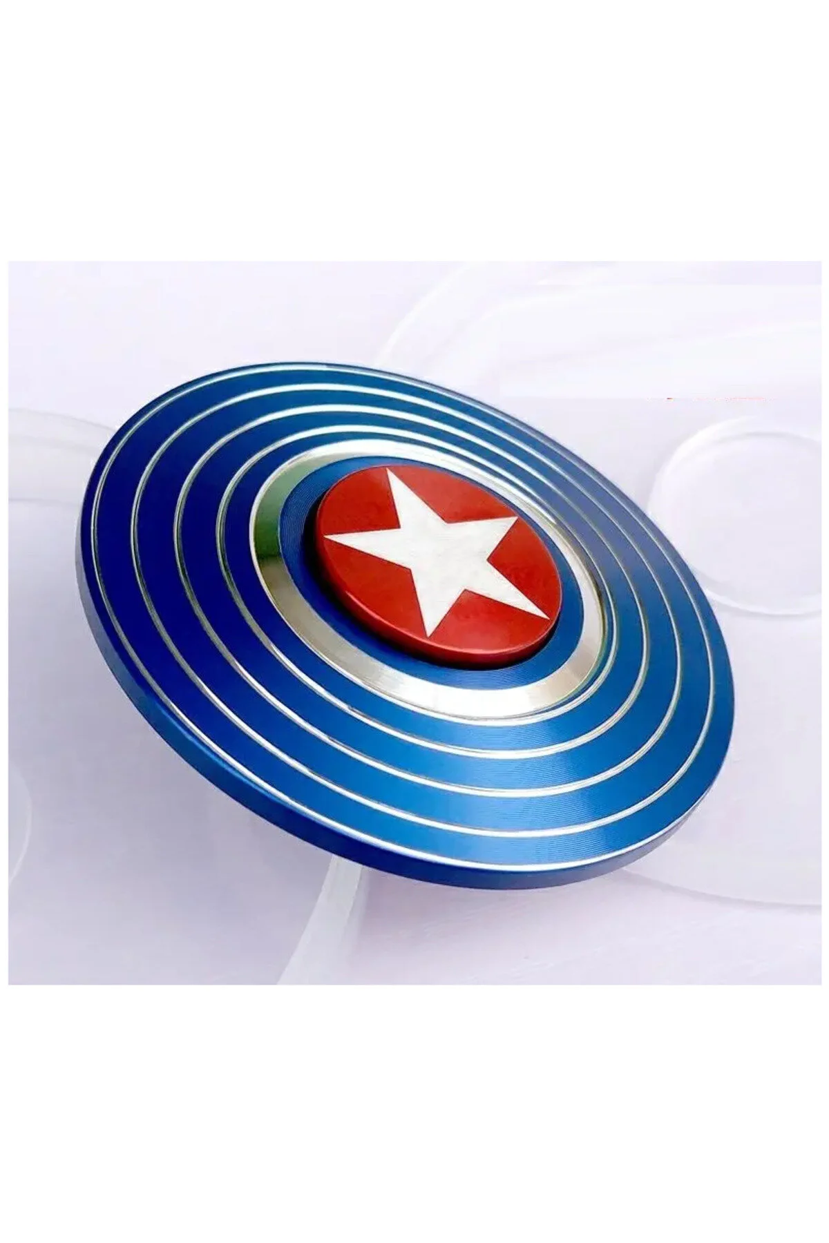 اسباب بازی های فیگور دیگر فیجت اسپینر فلزی ممتاز کاپیتان آمریکا شیلد آبی از ترکیه LRS STORE