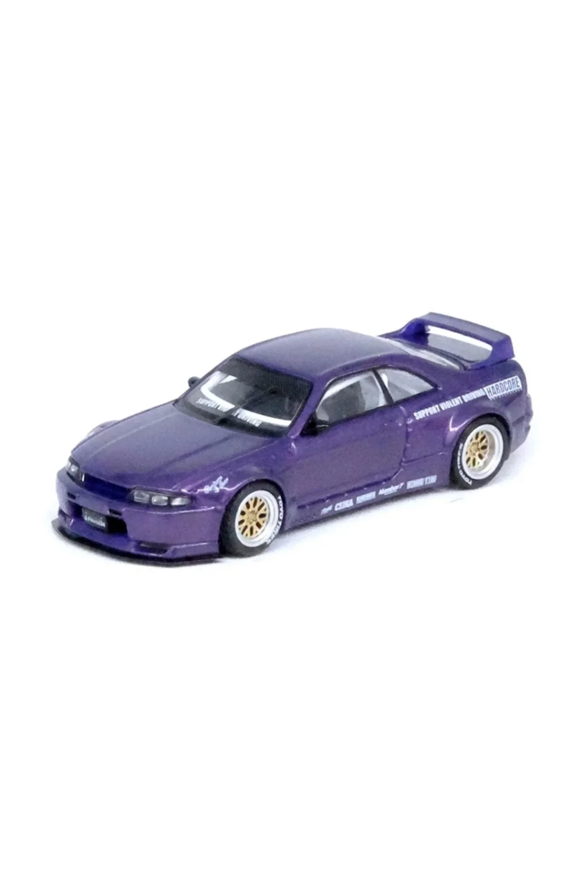 اسباب بازی های آموزشی INNO 1 64 NISSAN SKYLINE GT R R33 PANDEM ROCKET BUNNY PURPLE TWOX