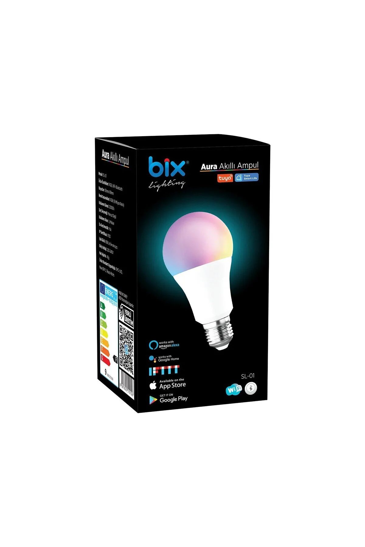 لامپ AURA 9W LED RGB WIFI BLUETOOTH LIBLE از راه دور کنترل شده Bix