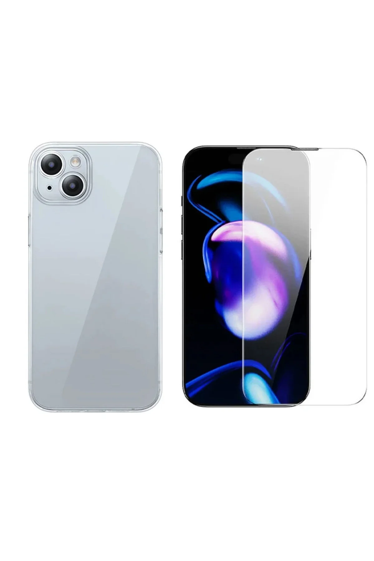 کاور و قاب آیفون 15 سری SCHOTT SILICONE CASE + مجموعه محافظ صفحه نمایش معتدل 1 DropCep