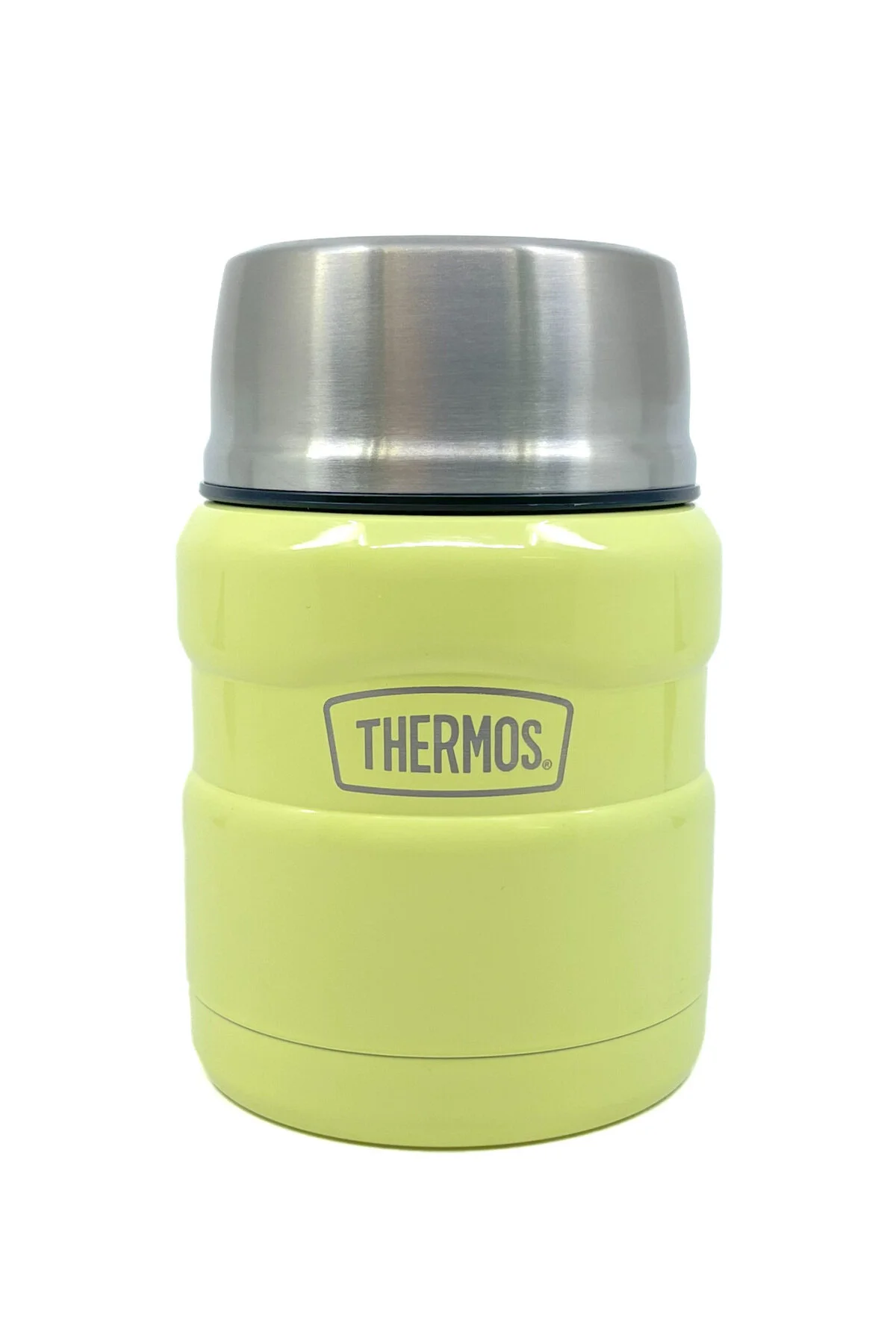 فلاسک قمقمه غذای کینگ 470 میلی لیتری SK 3002 ضد زنگ با قاشق زرد روشن ترموس Thermos