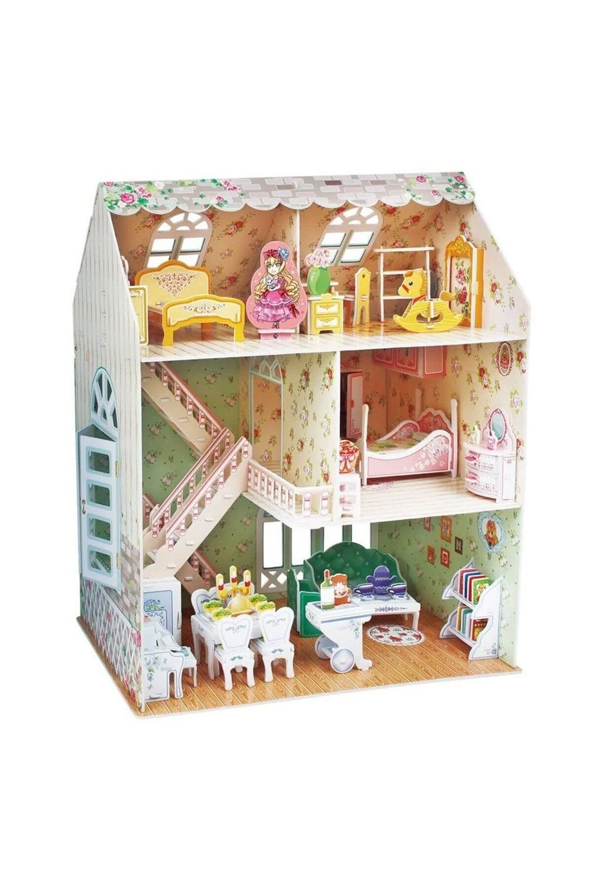 اسباب بازی های فیگور دیگر CUBICFUN DREAMY HOUSE 3D PUZZLE GIRLS KIDS BOYS TOY آموزشی paraply