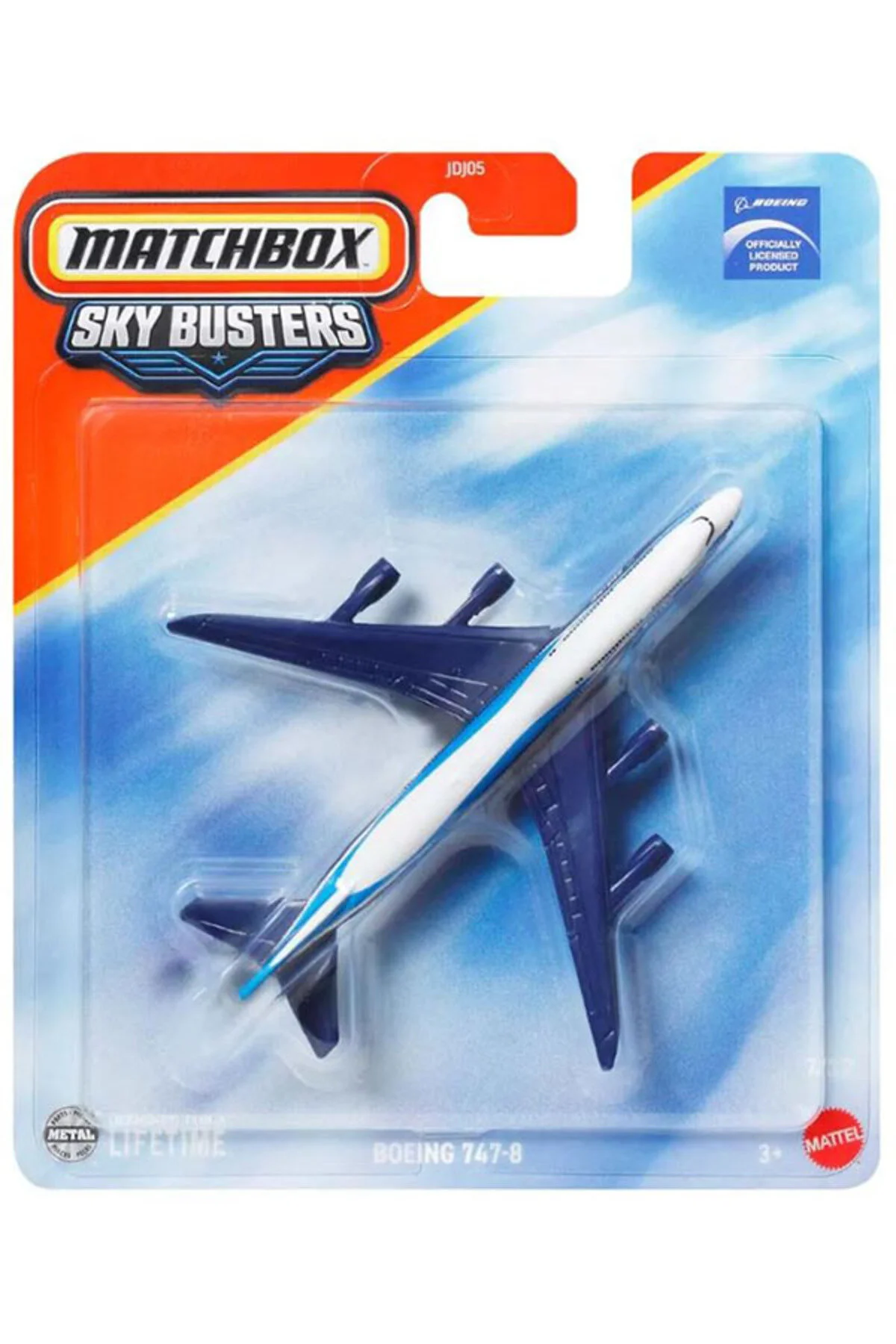 هلیکوپتر و هواپیمای اسباب بازی MATCHBOX BOEING 747 8 SKY BUSTERS آبی HOT WHEELS