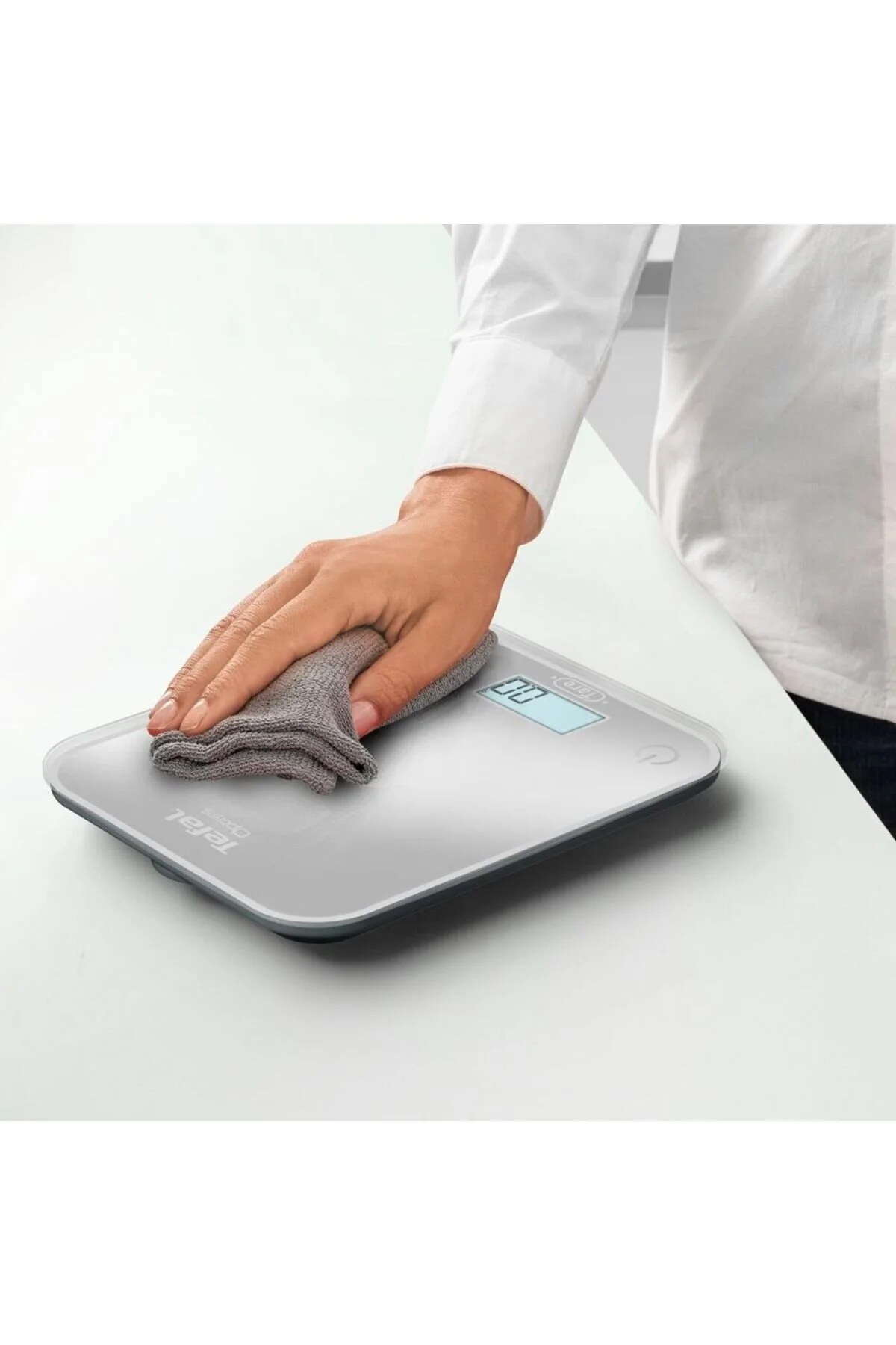 ترازو آشپزخانه ترازوی الکترونیکی نقره ای OPTISS اورجینال TEFAL